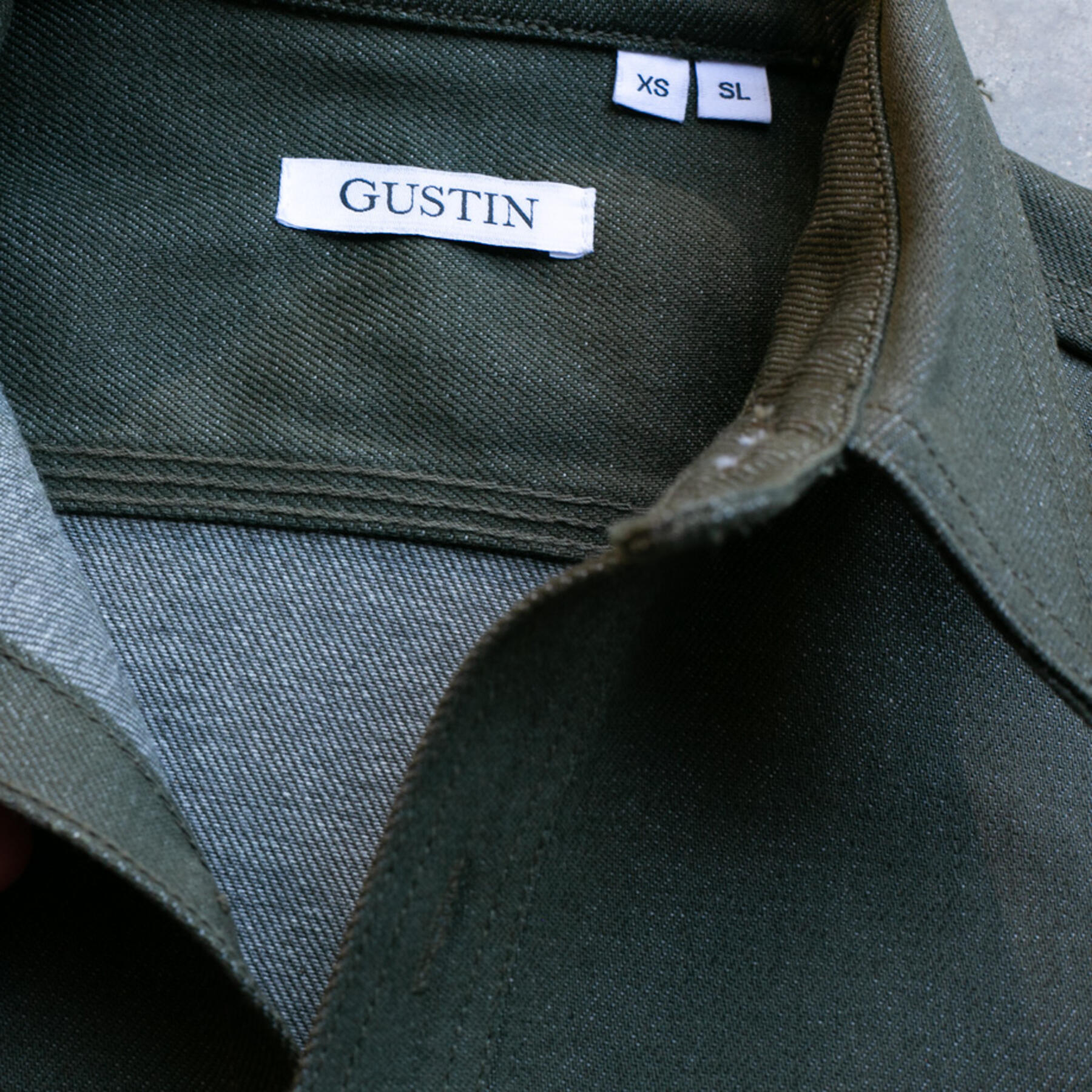 gustin #50 cone armyxgrey workshirt