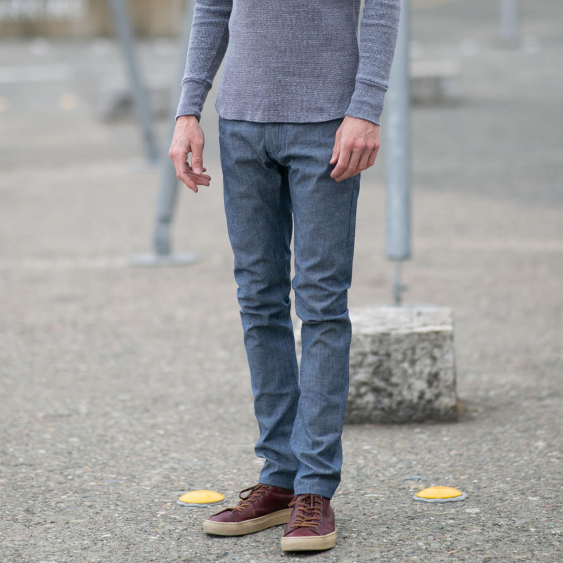 gustin #36 classic chambray 5 pocket - indigo