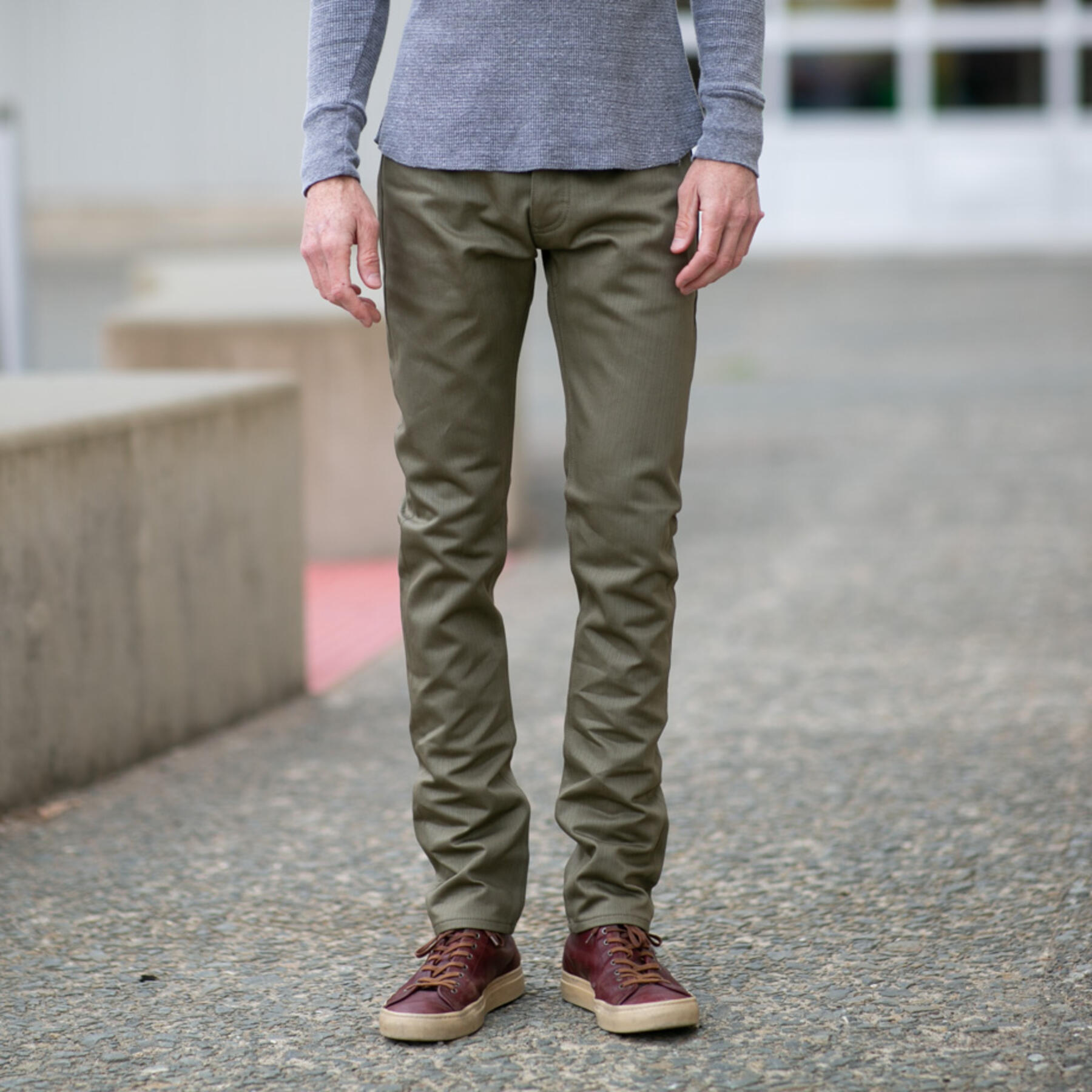 gustin #39 monster bedford corduroy 5 pocket - olive