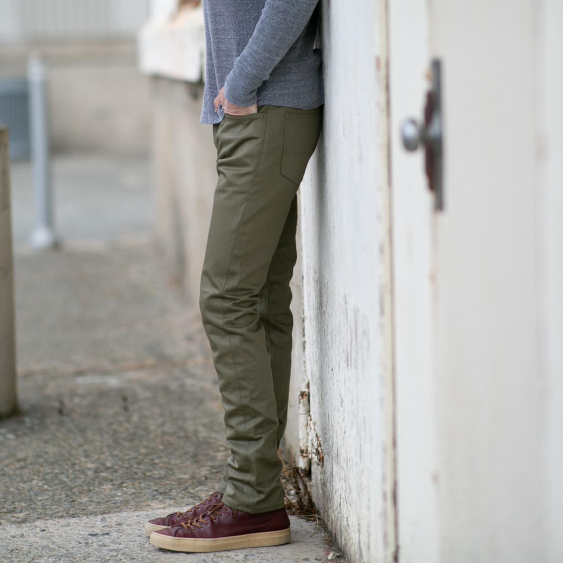 gustin #39 monster bedford corduroy 5 pocket - olive