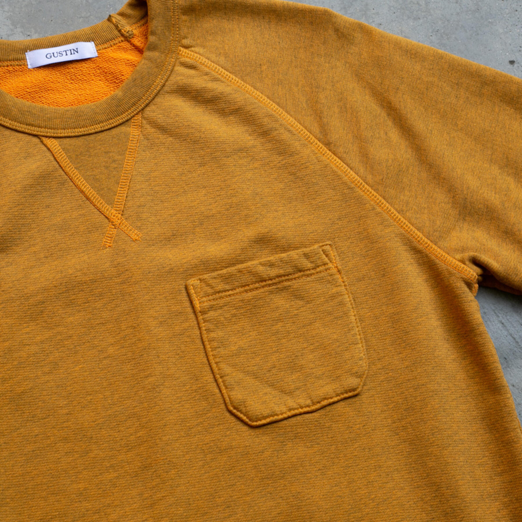 gustin pocket sweatshirt - saffron