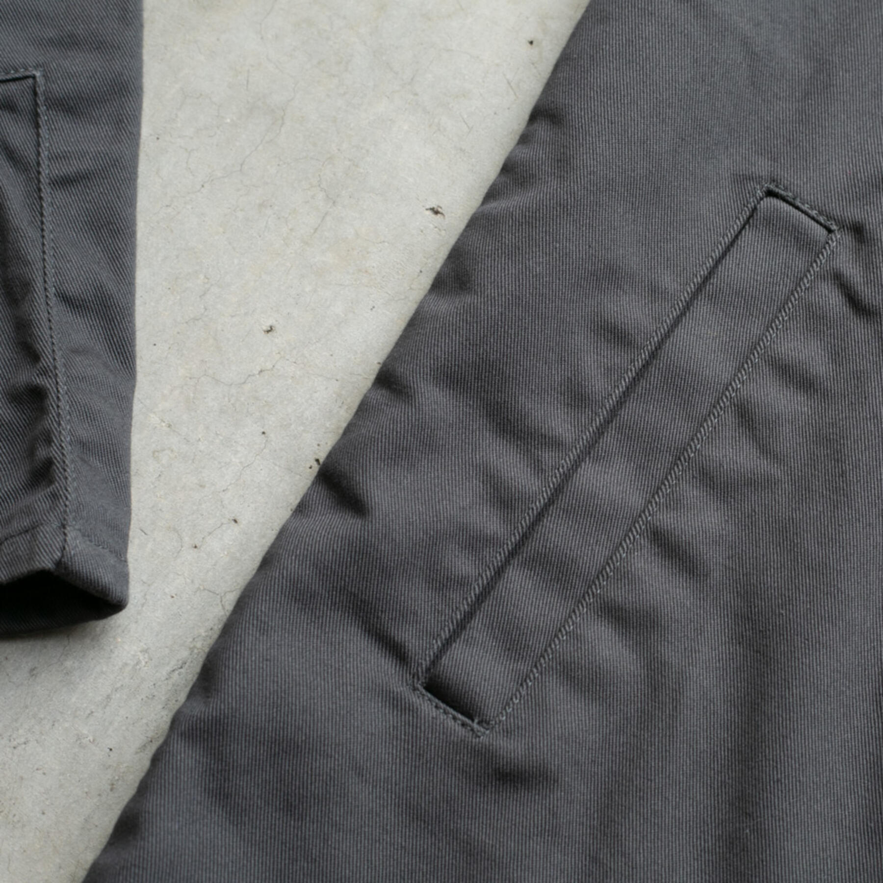 gustin shell jacket - charcoal stretch twill