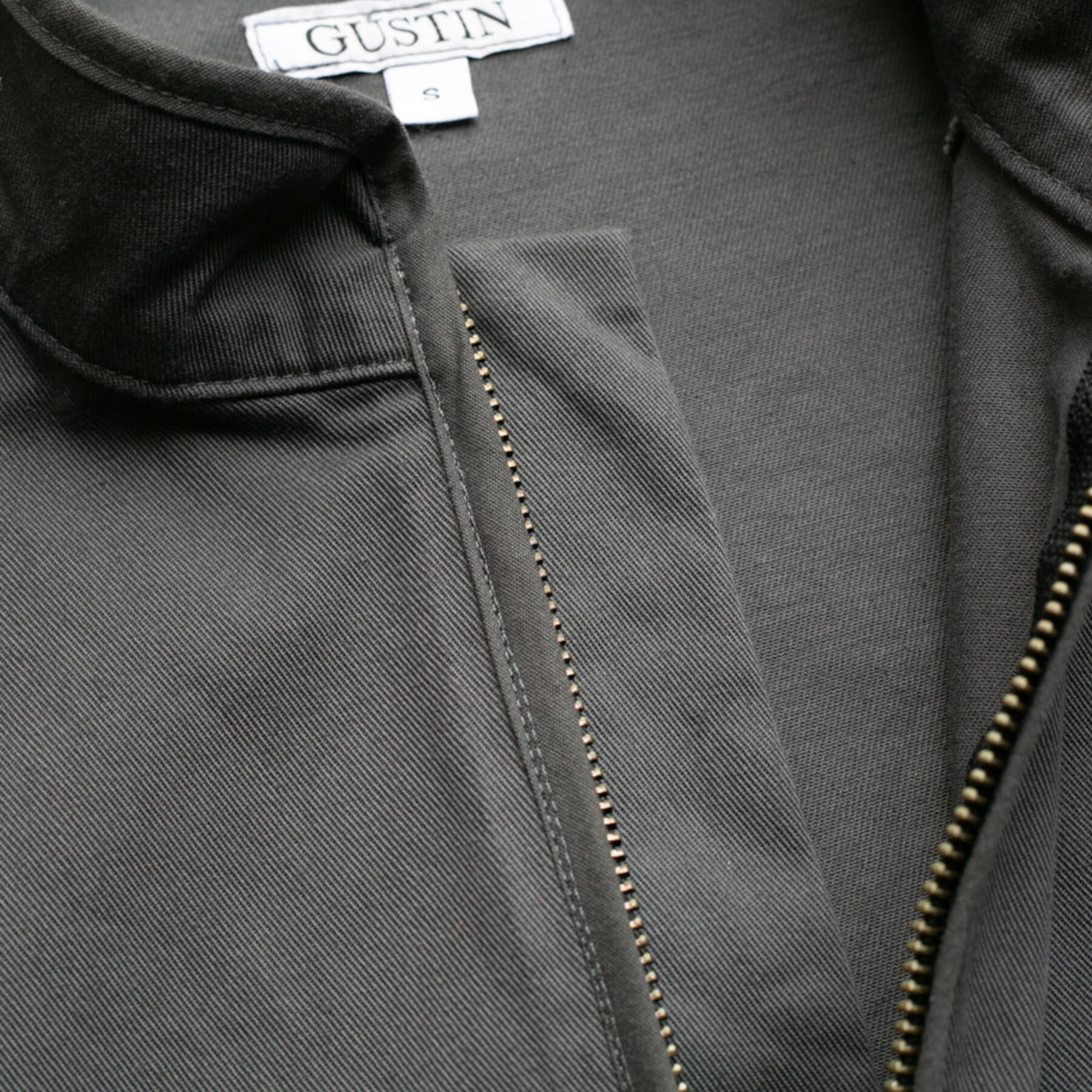 gustin shell jacket - charcoal stretch twill