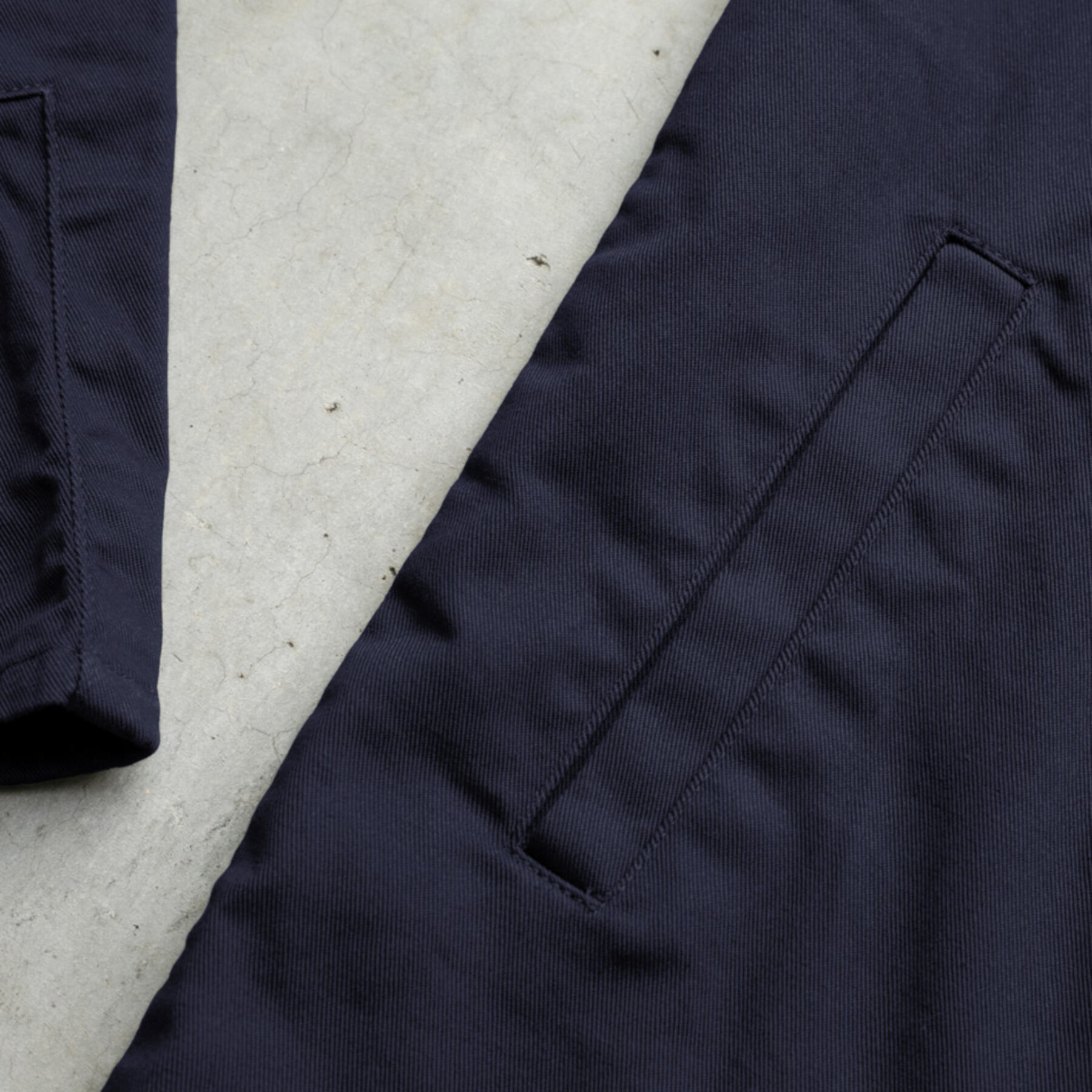 gustin shell jacket - navy stretch twill