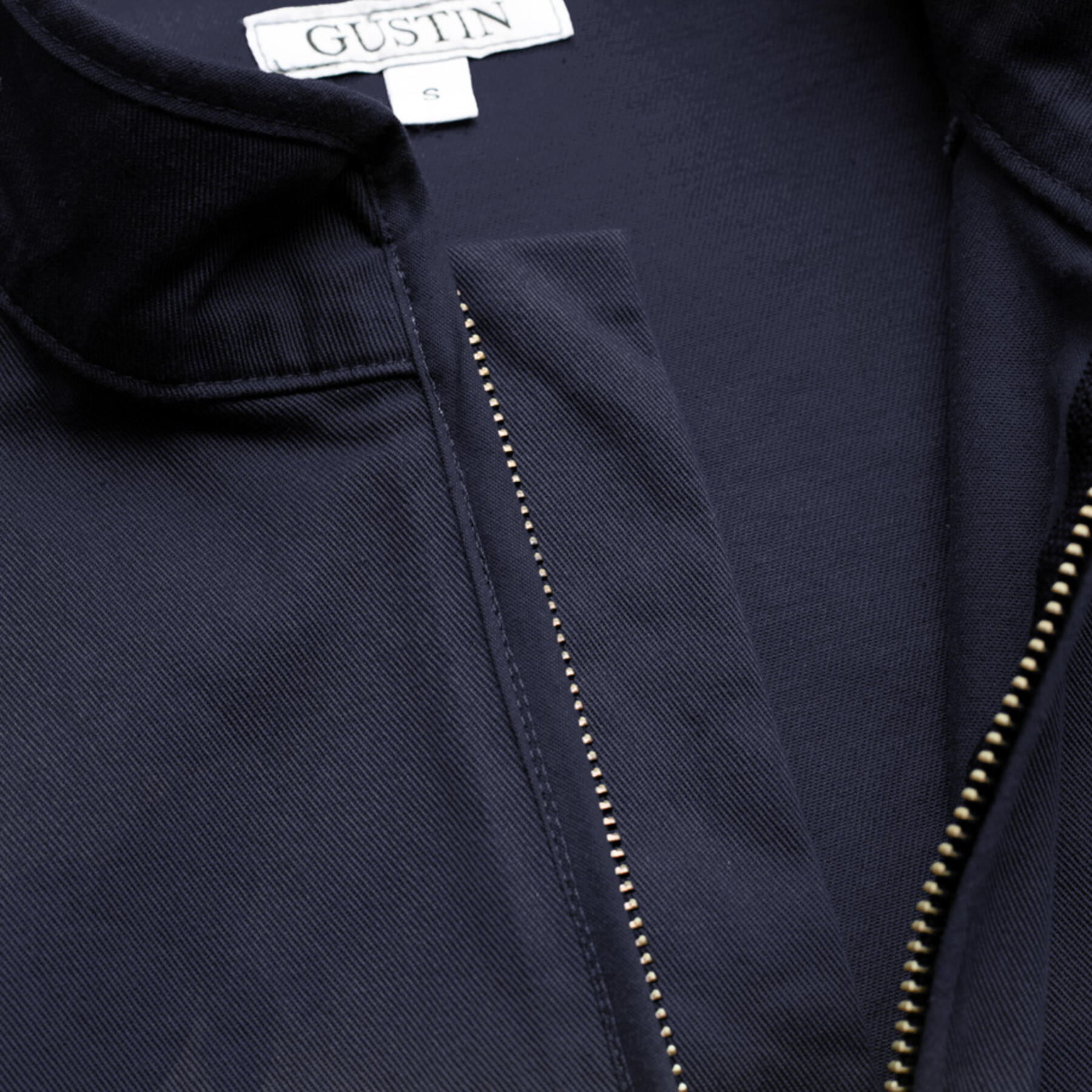 gustin shell jacket - navy stretch twill