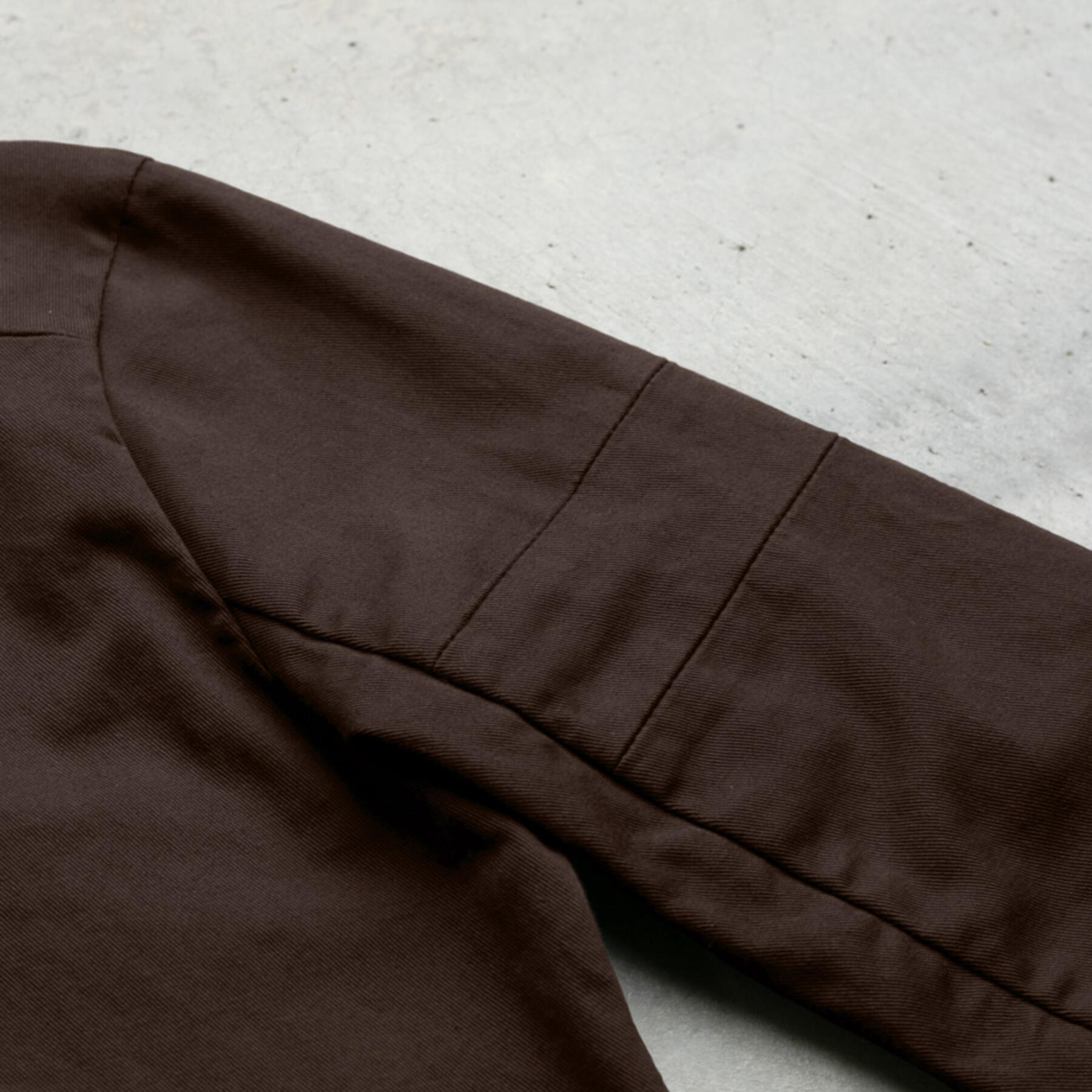gustin shell jacket - brown stretch twill