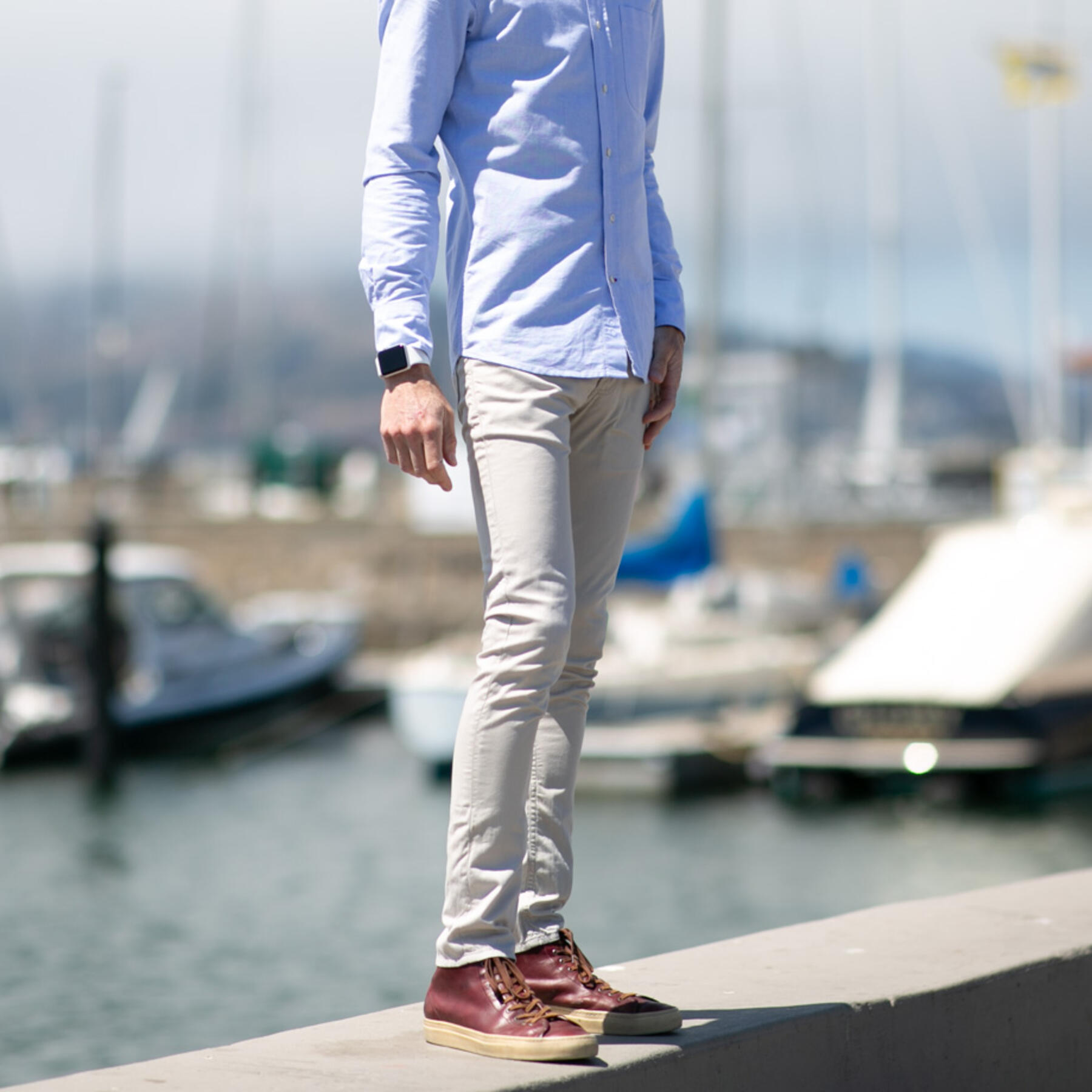 gustin #42 french twill 5 pocket - light khaki