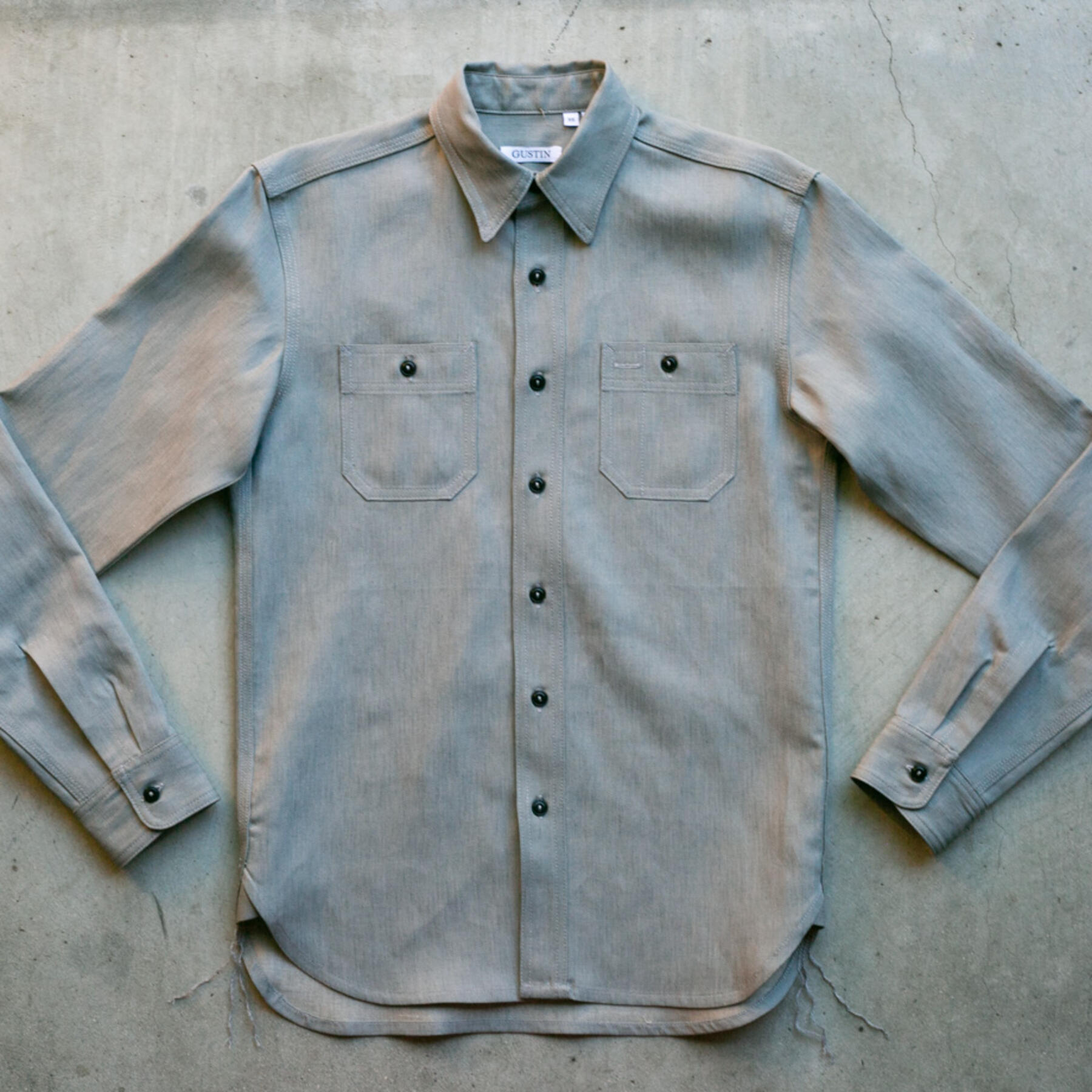 gustin #51 italy big linen workshirt