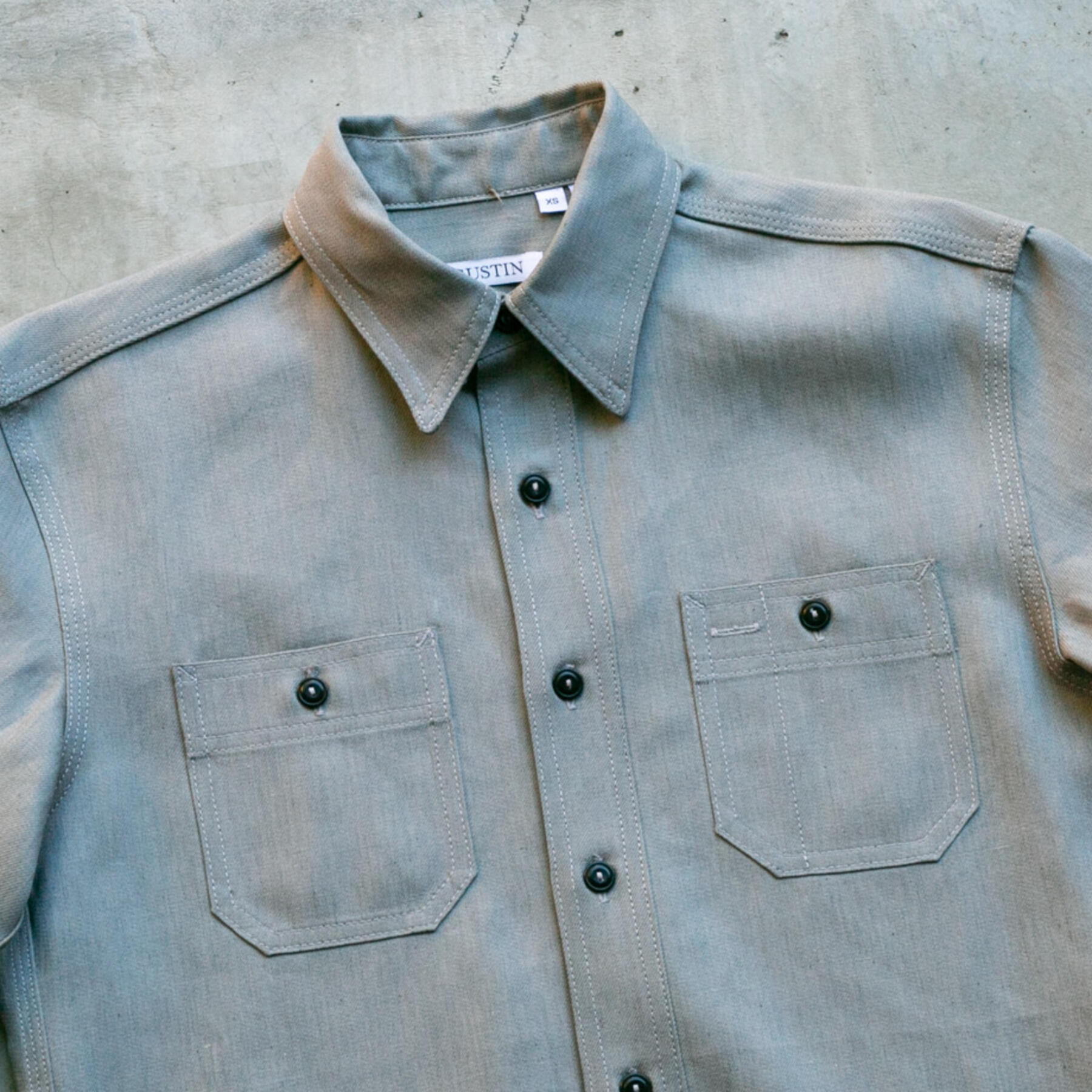 gustin #51 italy big linen workshirt