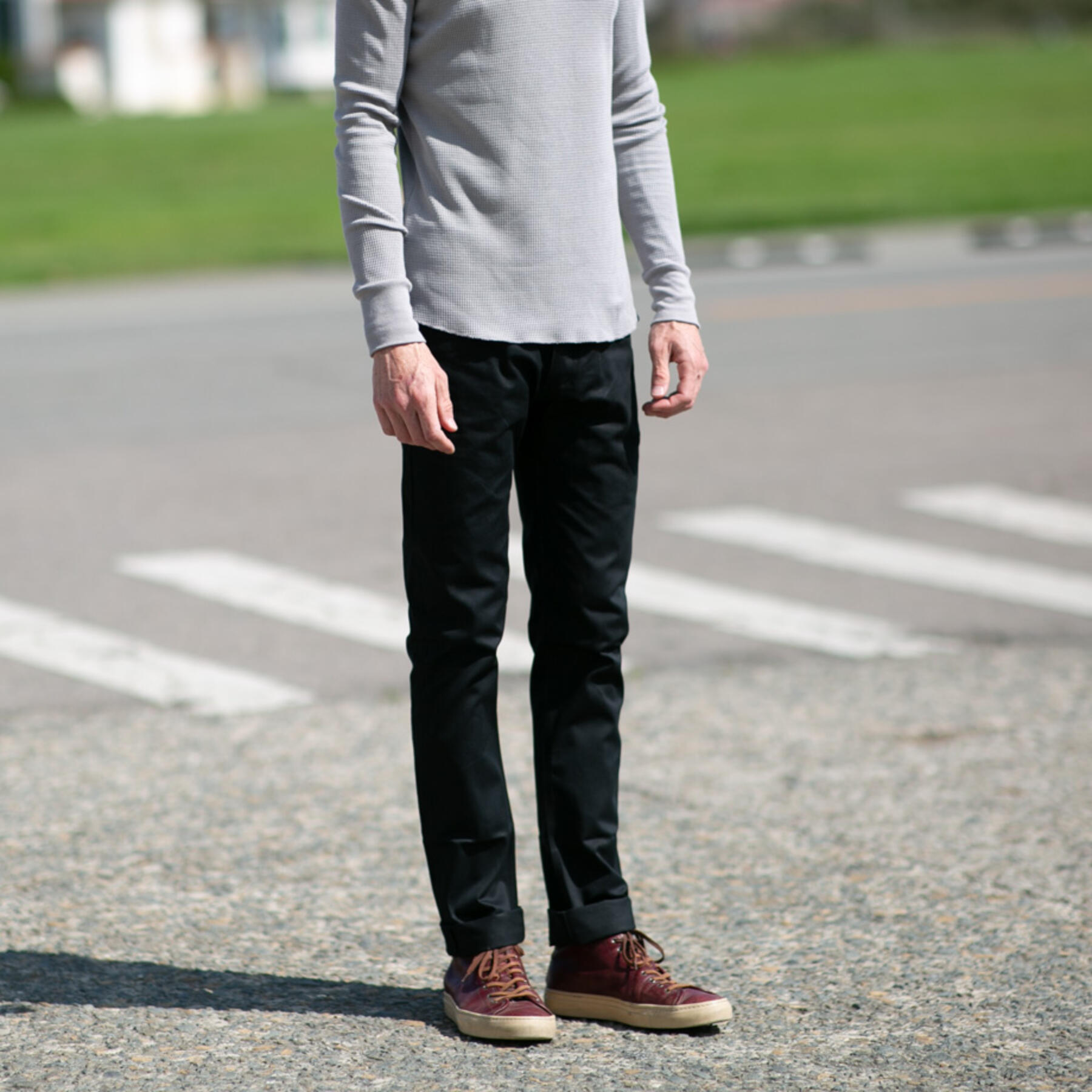 gustin #491 military selvedge sateen - black