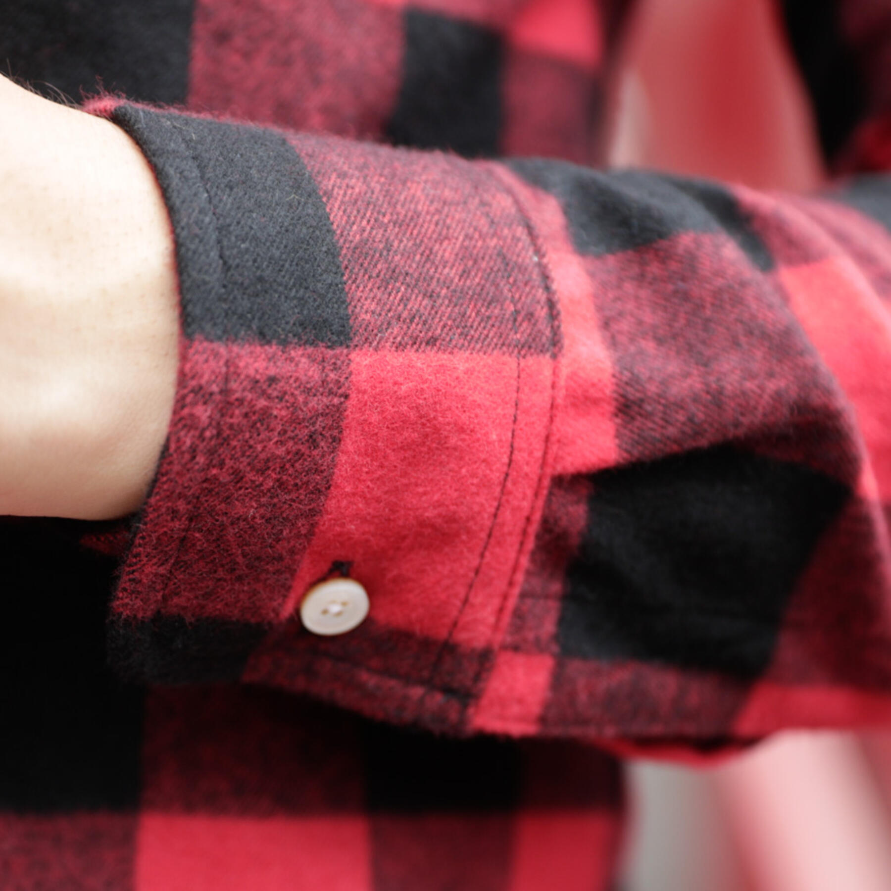 gustin #777 super heavy buffalo flannel - red