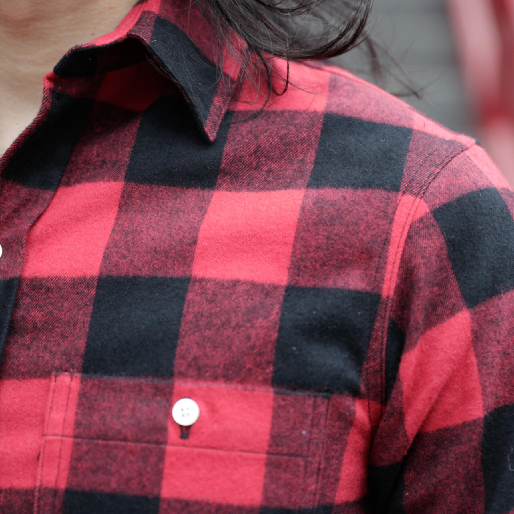 gustin #777 super heavy buffalo flannel - red