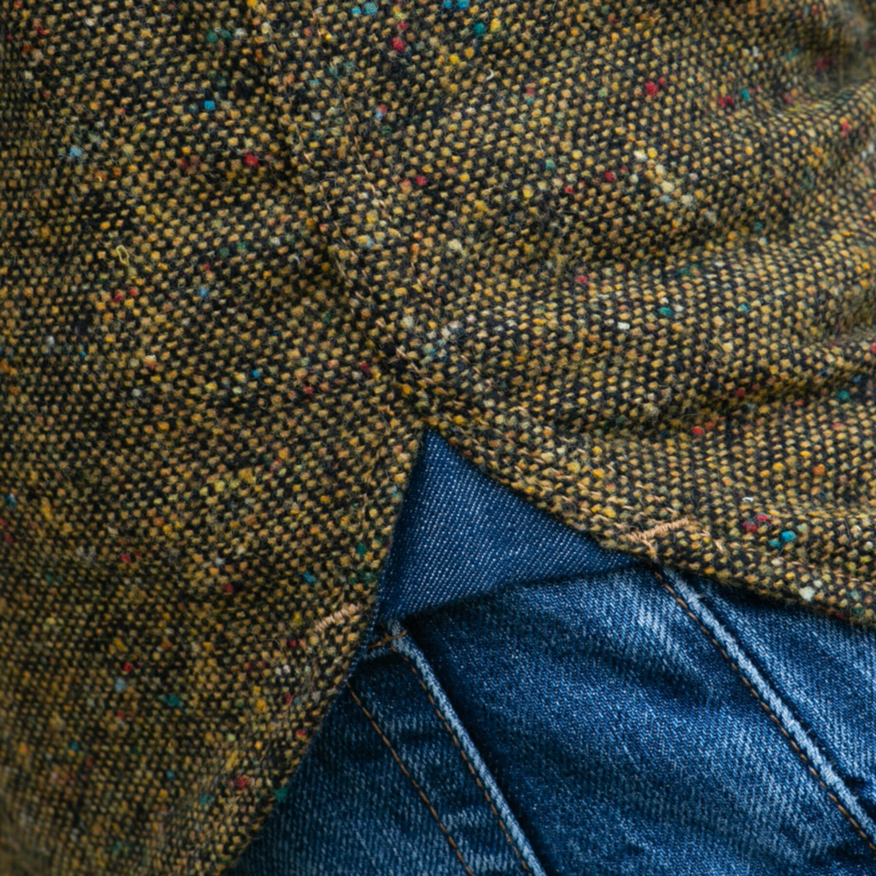 gustin #19 acid rainbow nep wool cpo