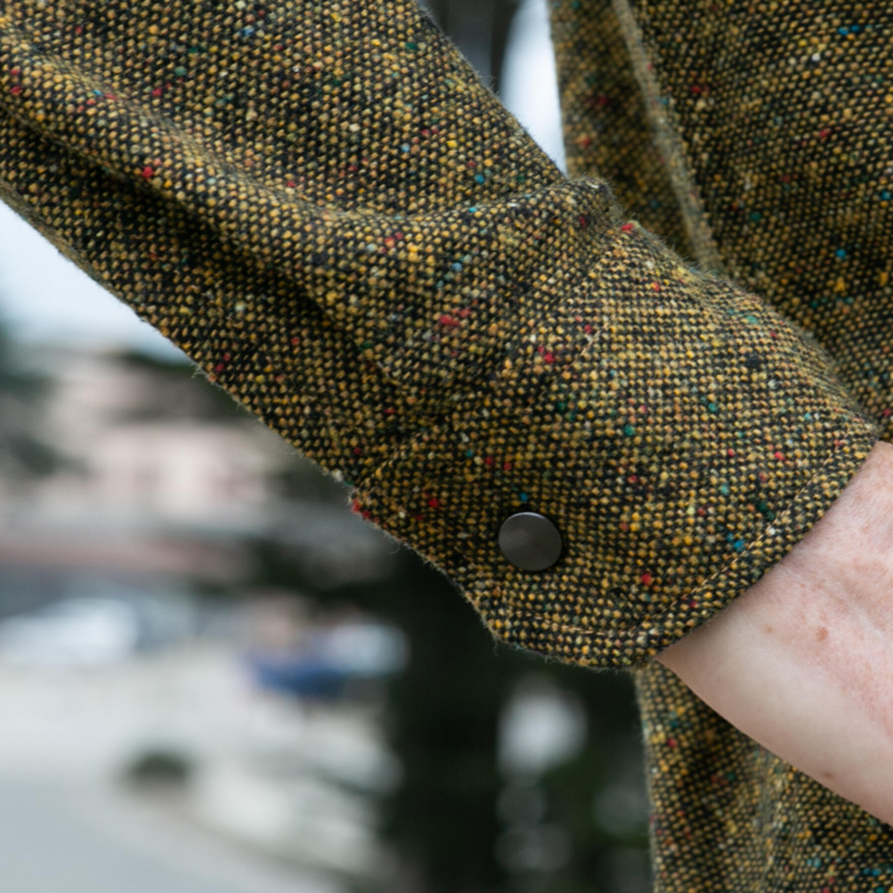 gustin #19 acid rainbow nep wool cpo