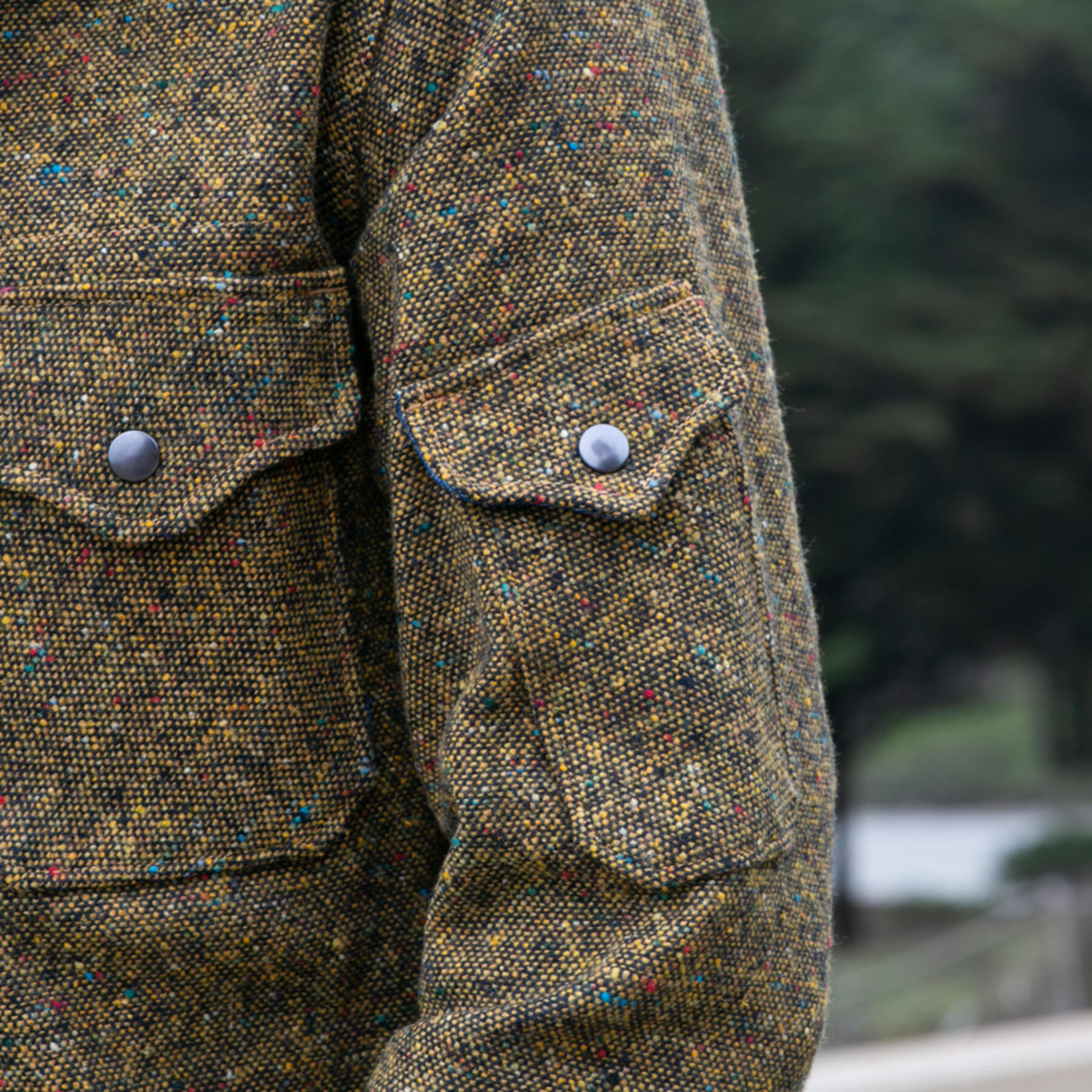 gustin #19 acid rainbow nep wool cpo