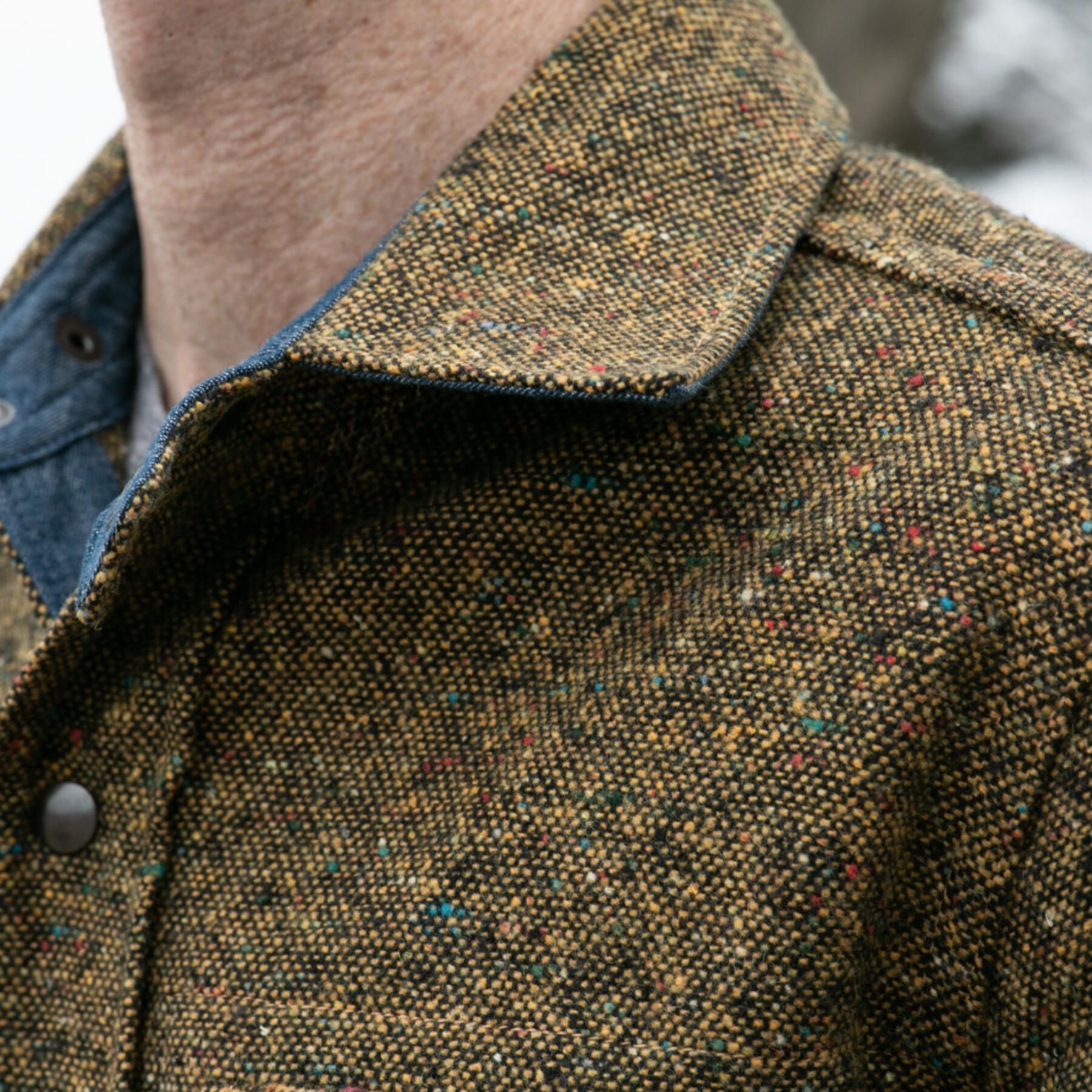 gustin #19 acid rainbow nep wool cpo