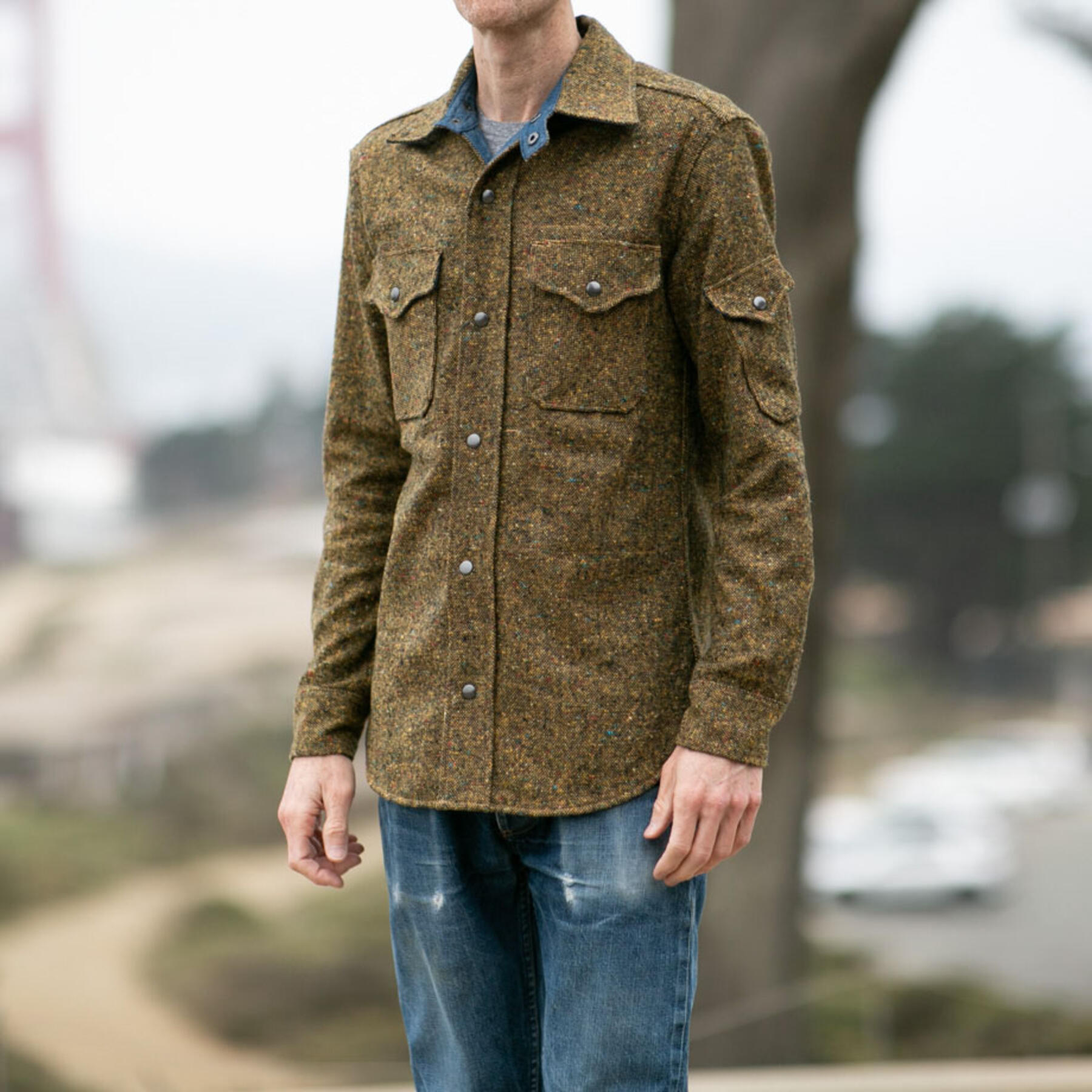 gustin #19 acid rainbow nep wool cpo