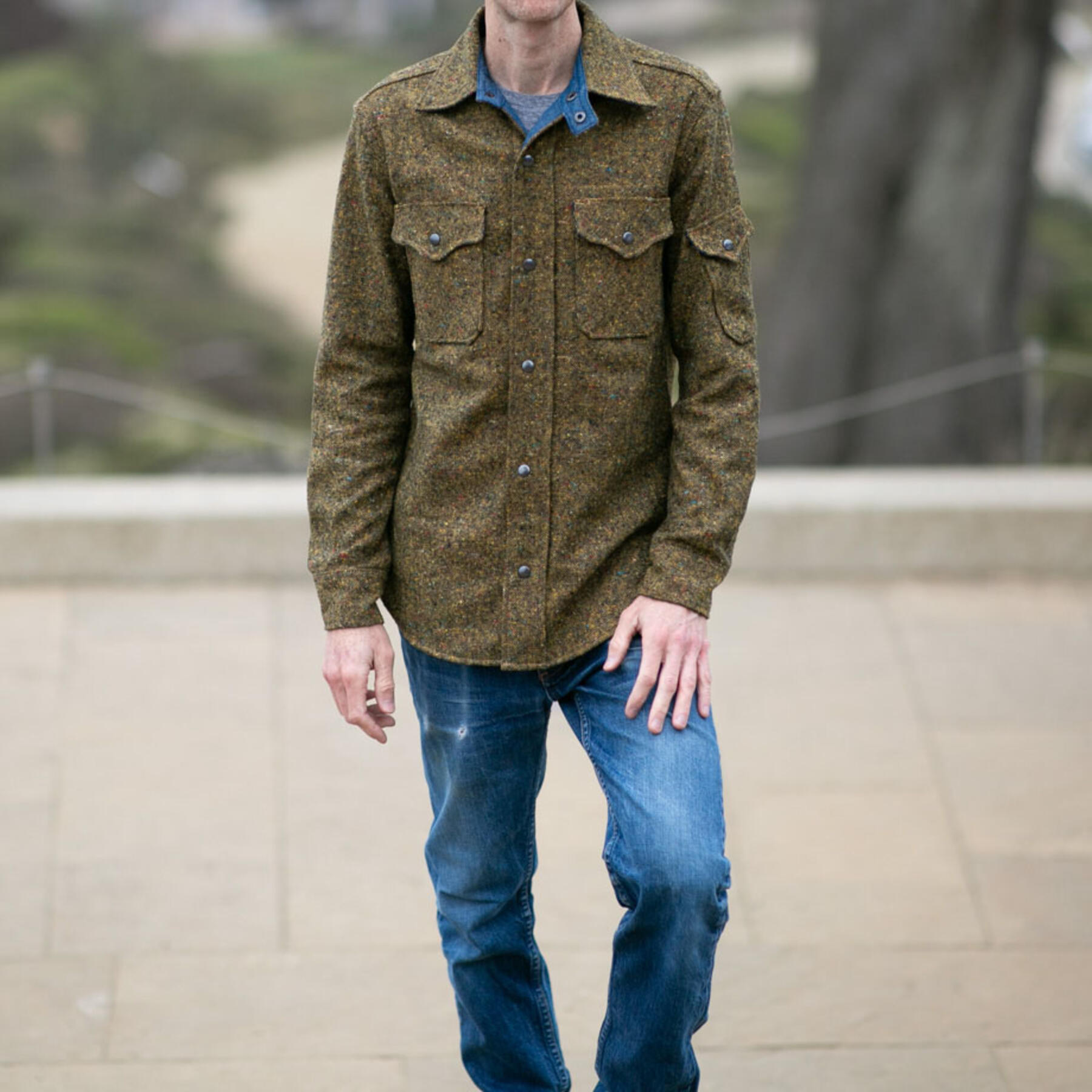 gustin #19 acid rainbow nep wool cpo