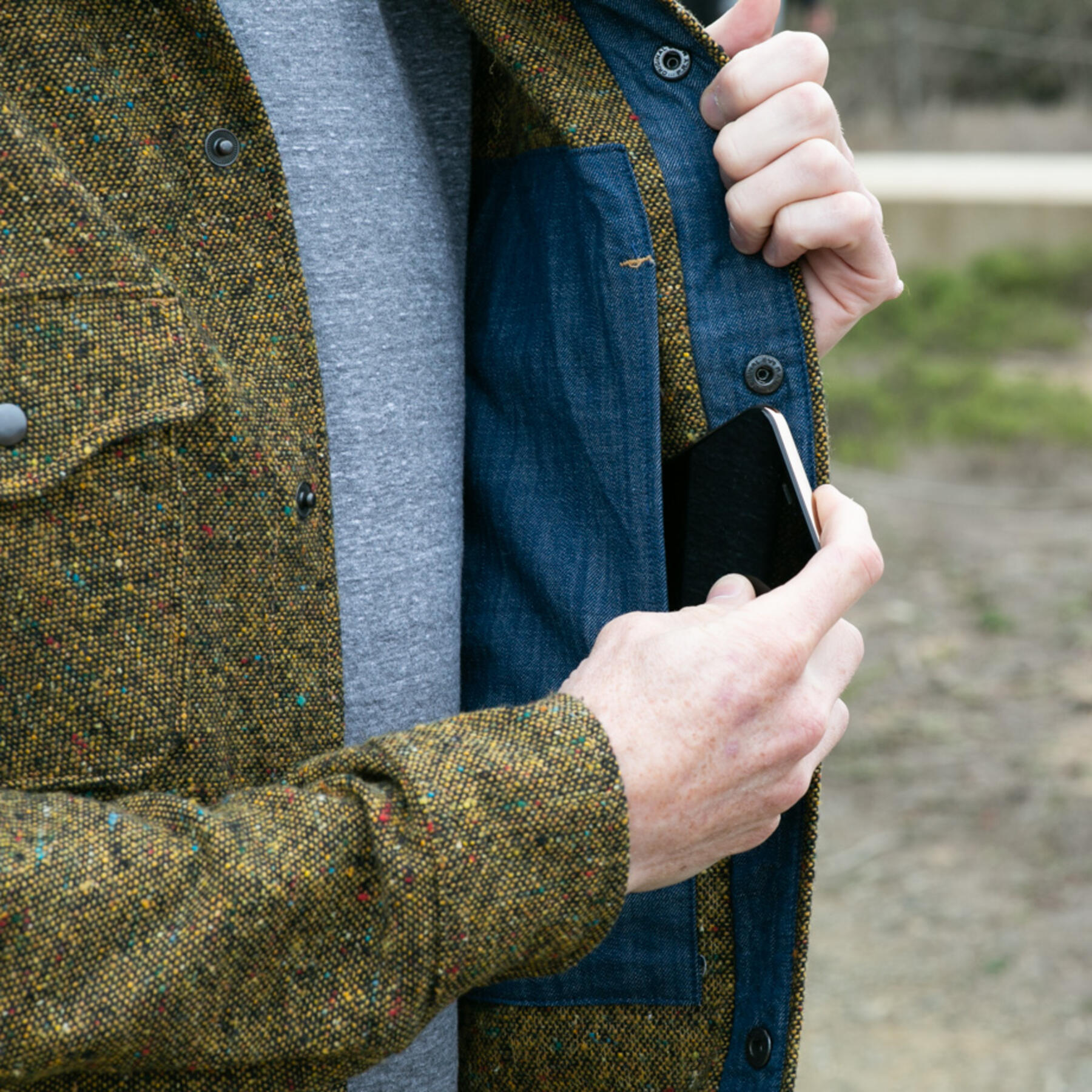 gustin #19 acid rainbow nep wool cpo