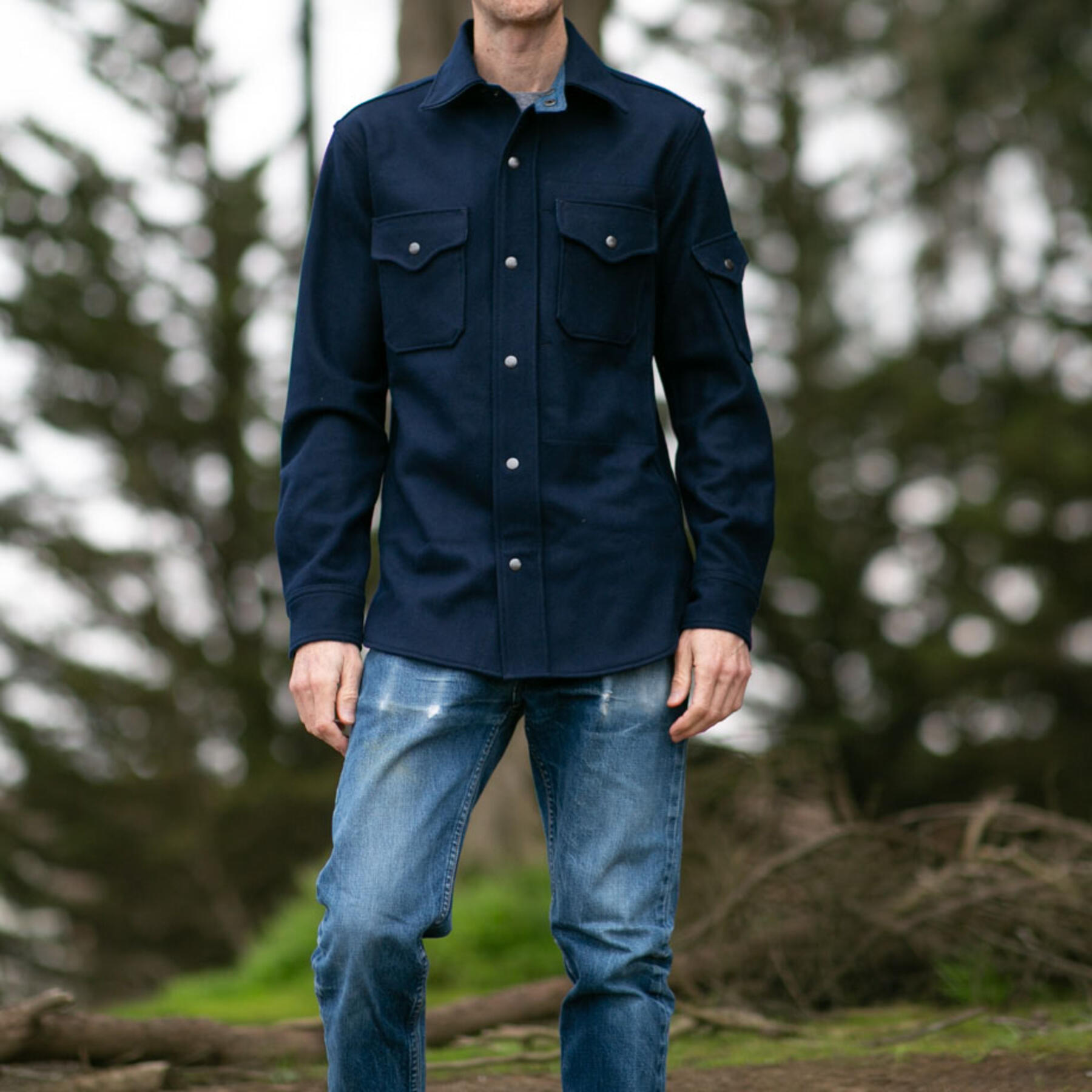 gustin #10 navy wool cpo