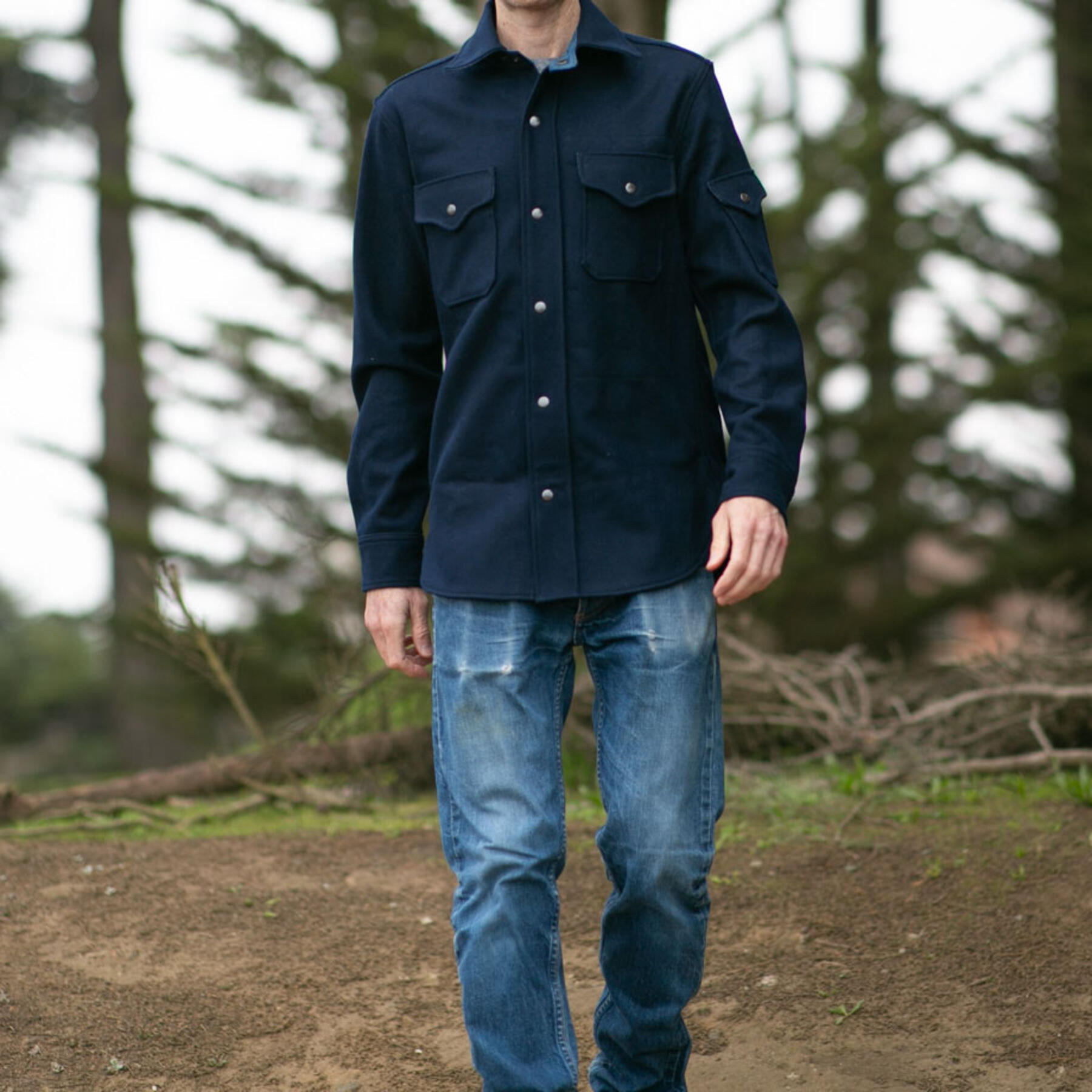 gustin #10 navy wool cpo