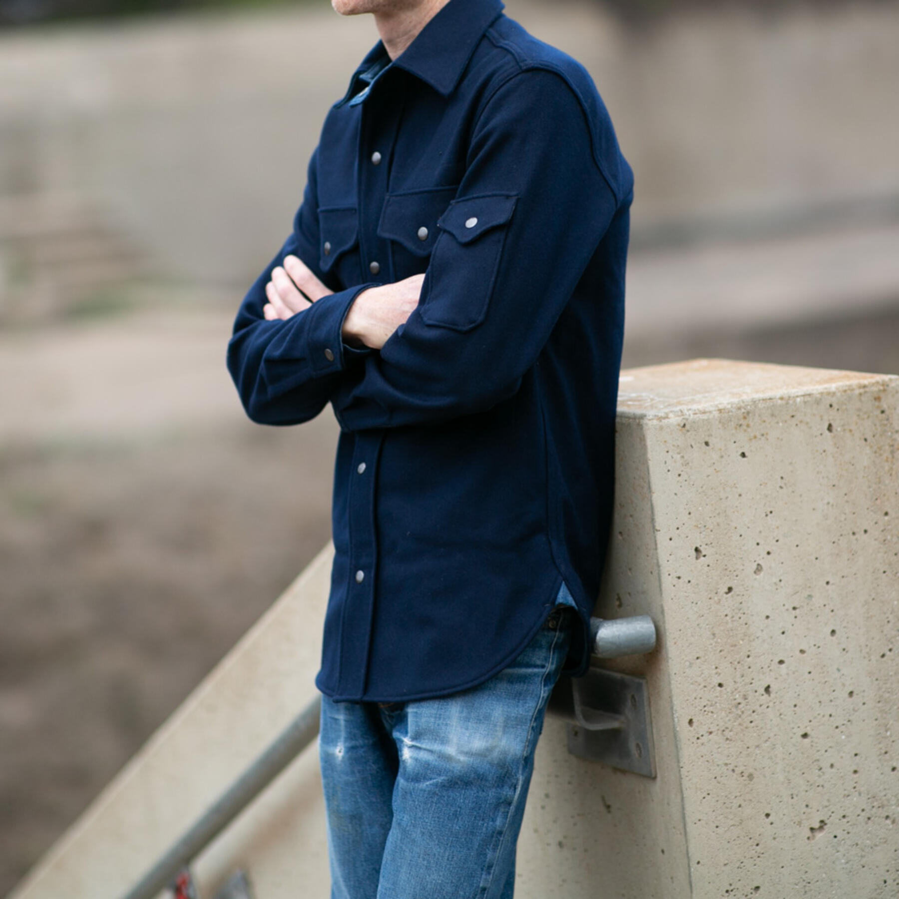 gustin #10 navy wool cpo