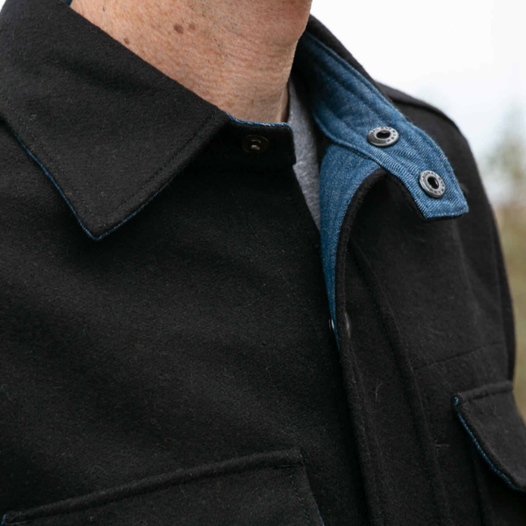 gustin #2 black wool cpo