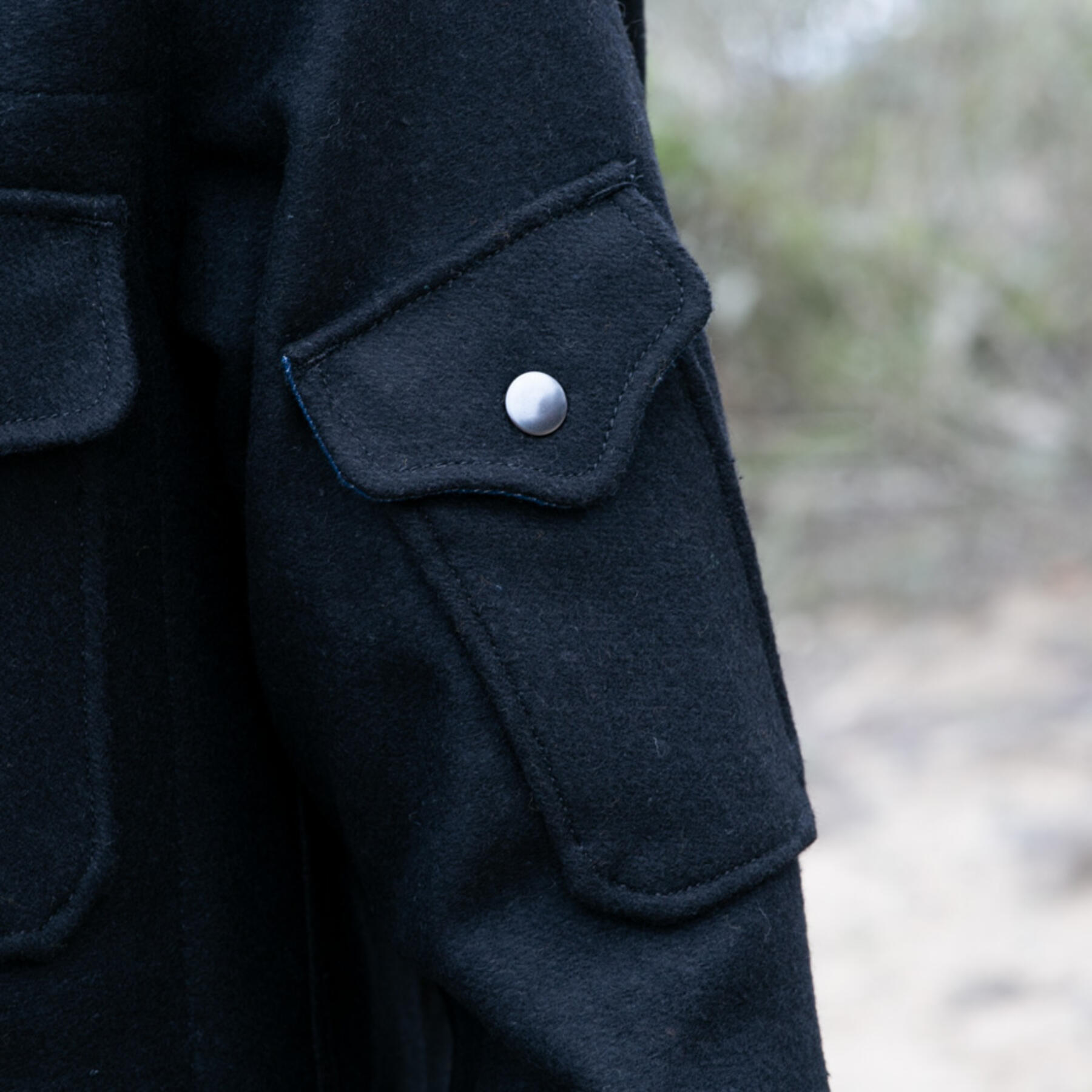 gustin #2 black wool cpo