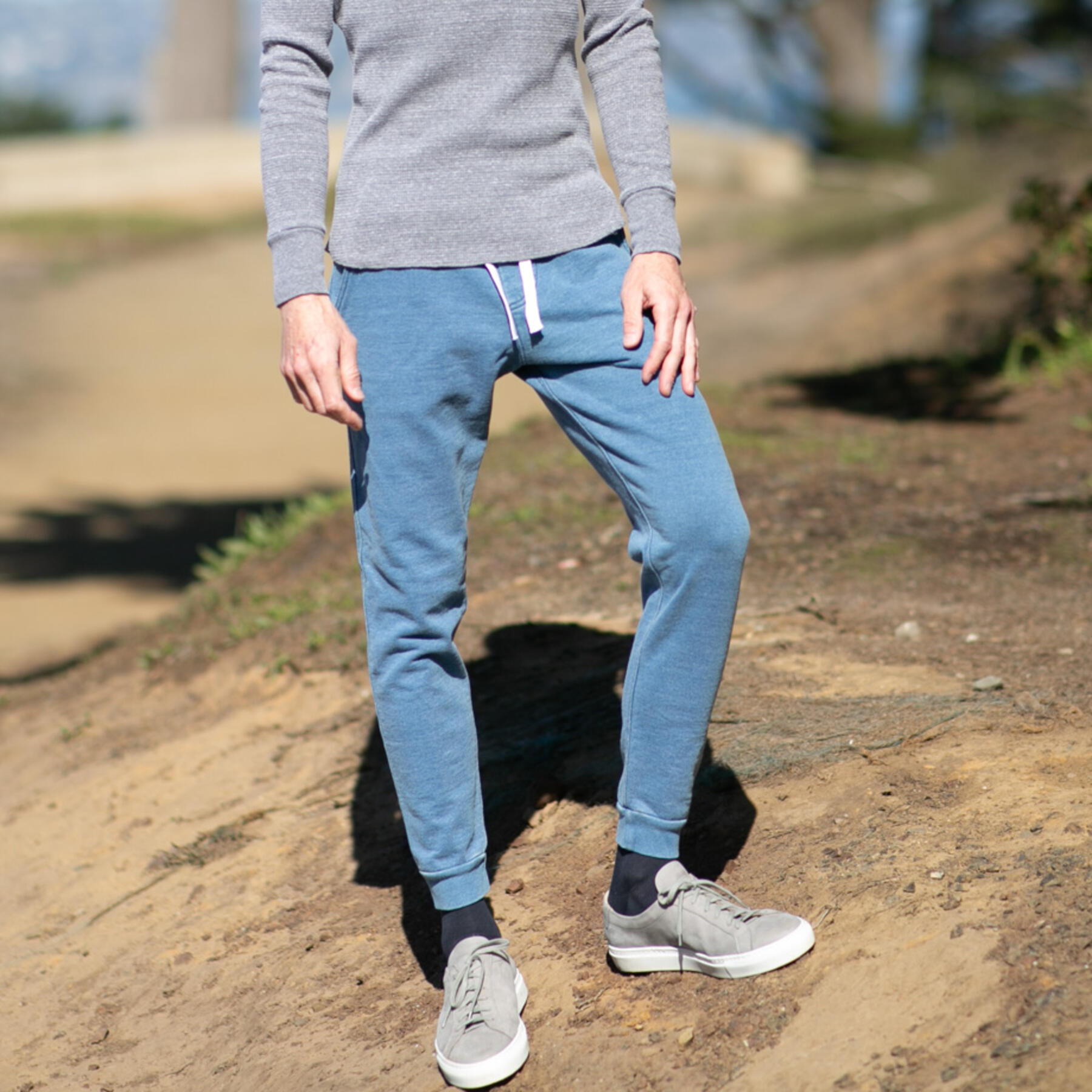 gustin indigo dyed sweatpants - vintage