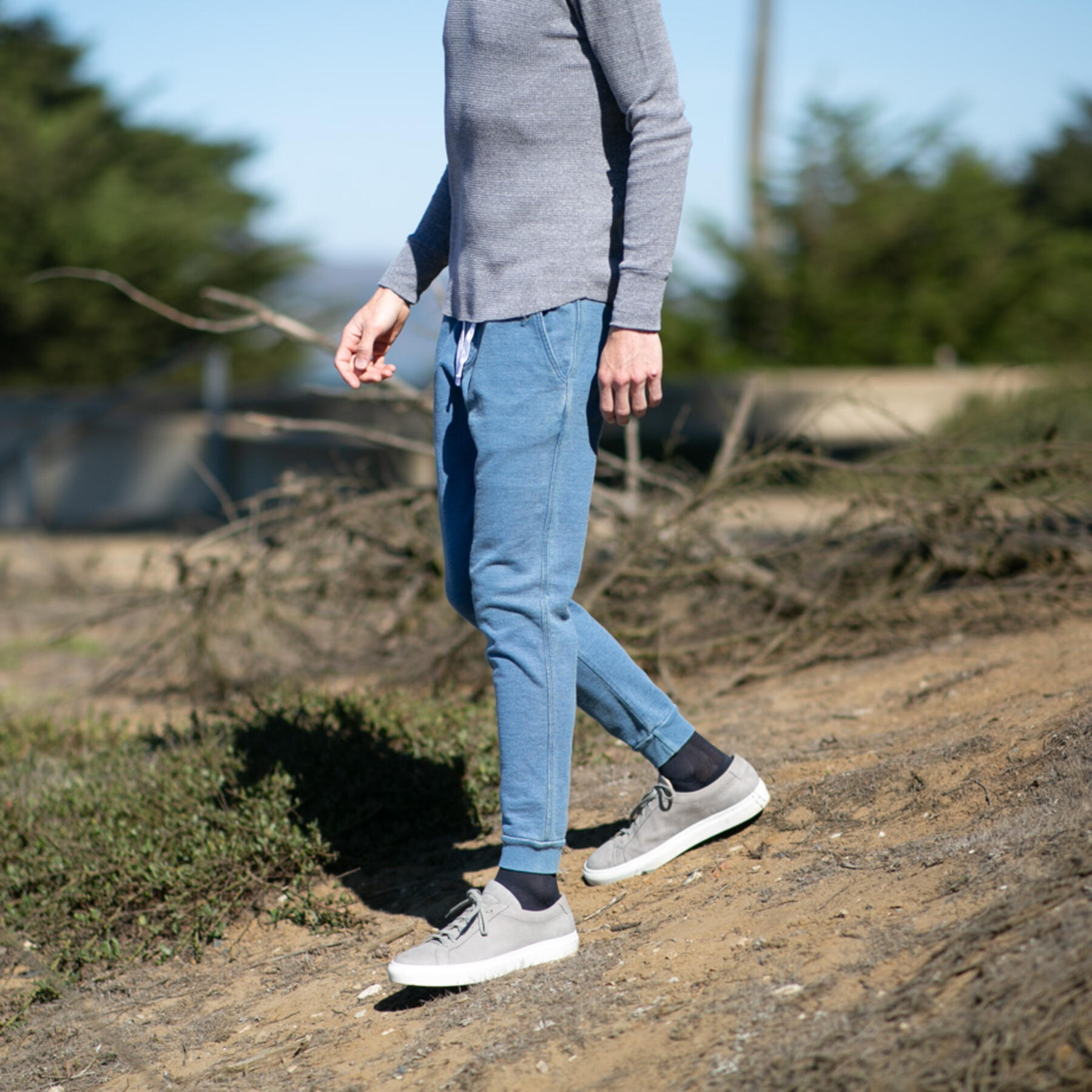 gustin indigo dyed sweatpants - vintage