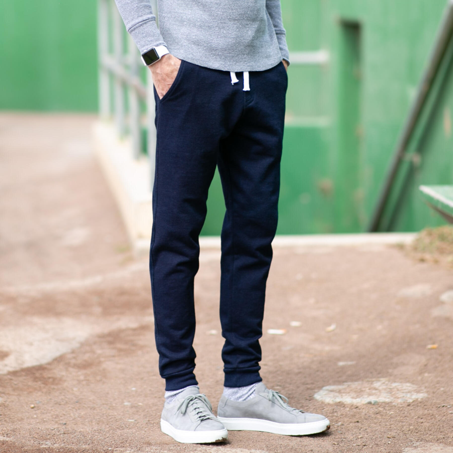 gustin indigo dyed sweatpants 2 pack (dark, vintage)