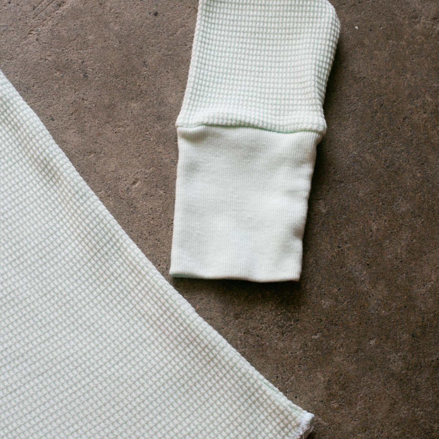 gustin waffle crewneck 3pk (olive drab, sky, mint)