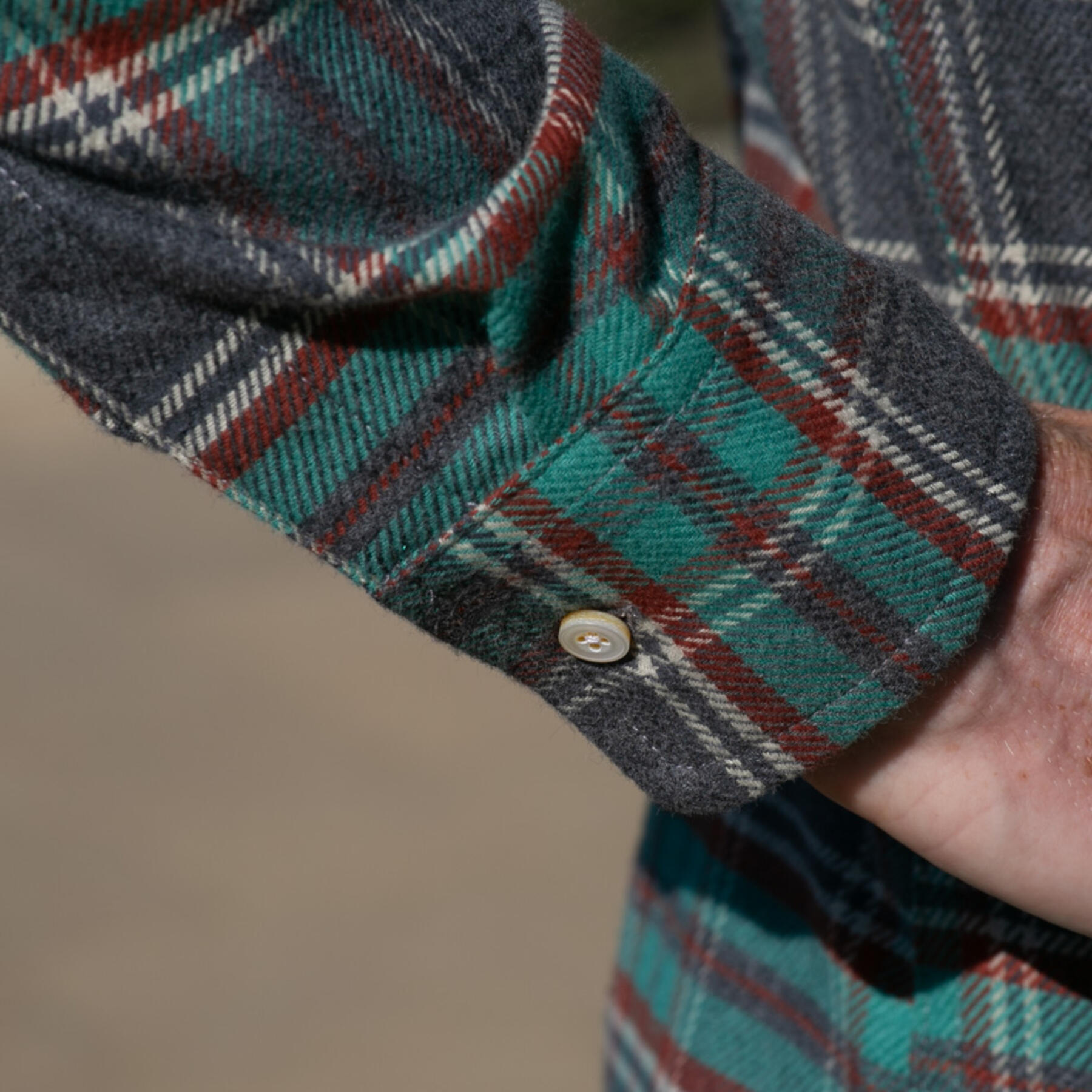 gustin #789 ultrasoft retro flannel - charcoalxemerald