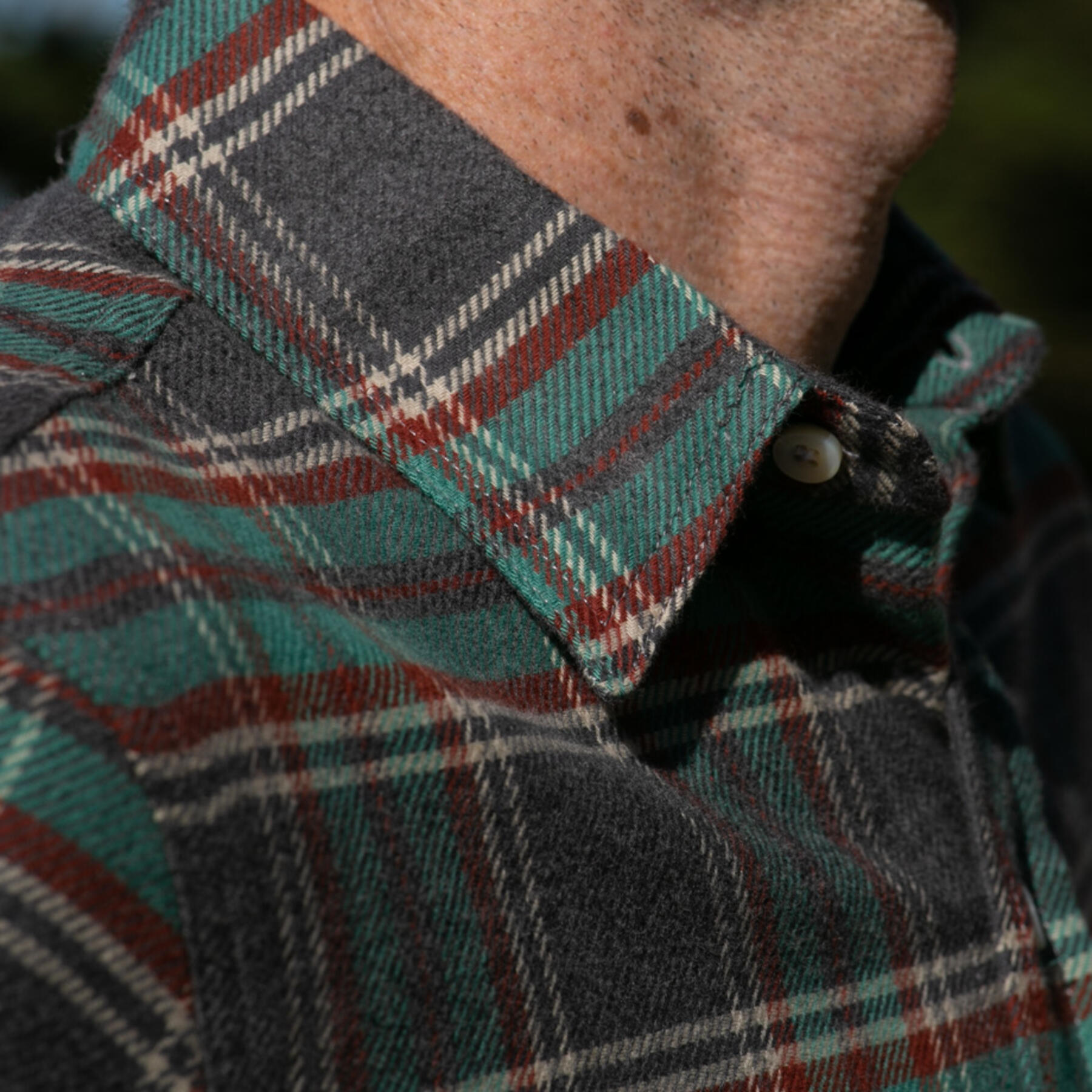 gustin #789 ultrasoft retro flannel - charcoalxemerald