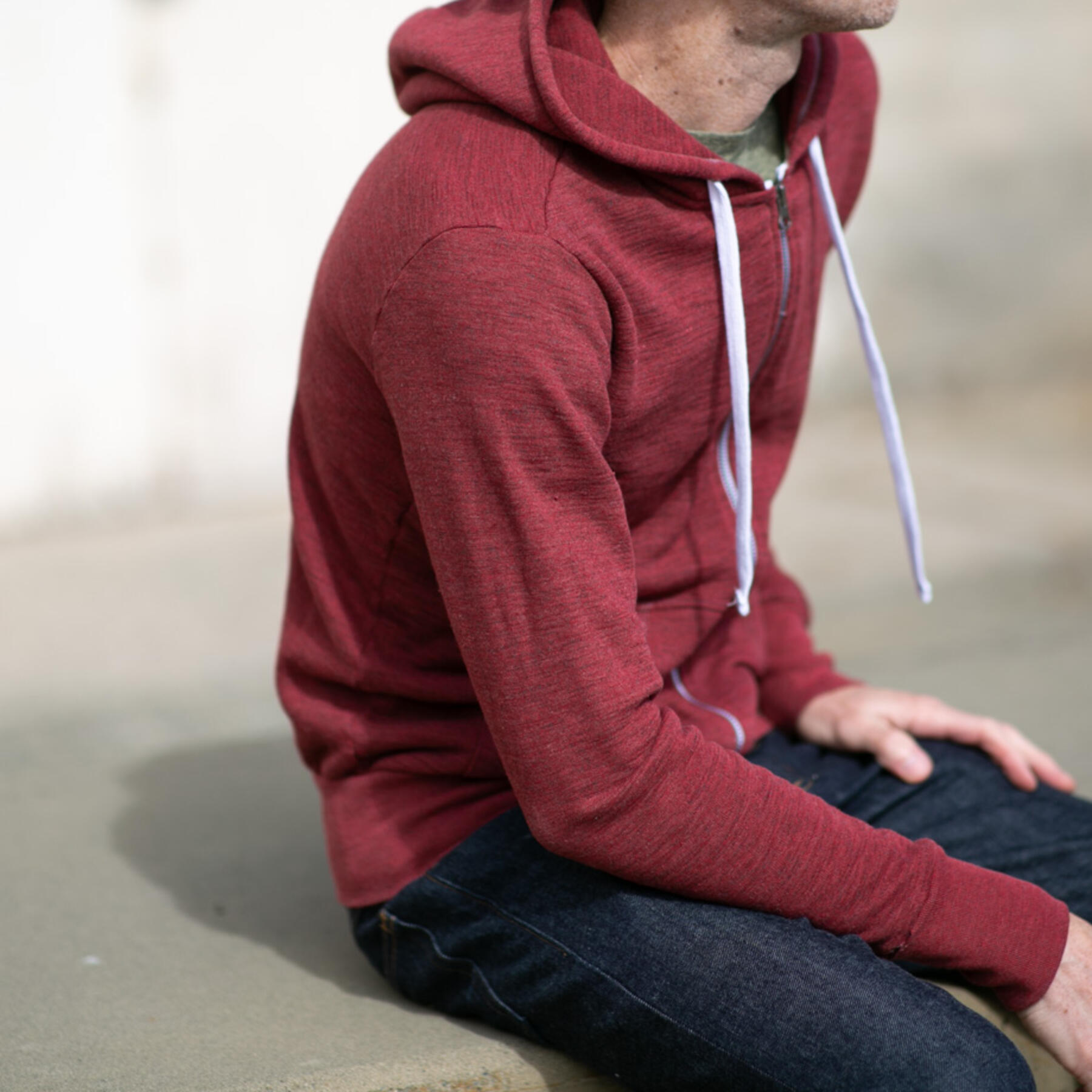 gustin twisted yarn fleece zip hoodie 2 pack