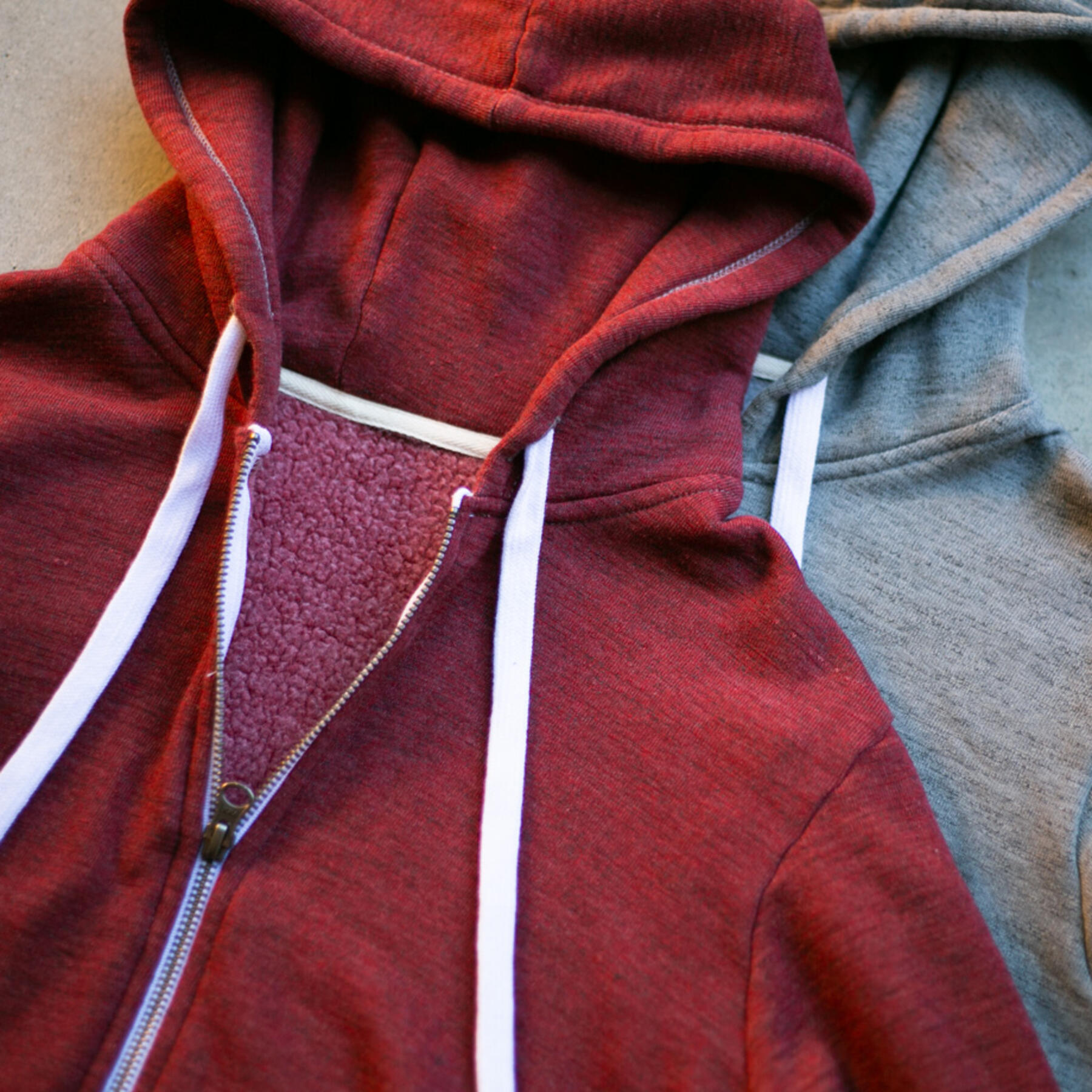 gustin twisted yarn fleece zip hoodie 2 pack
