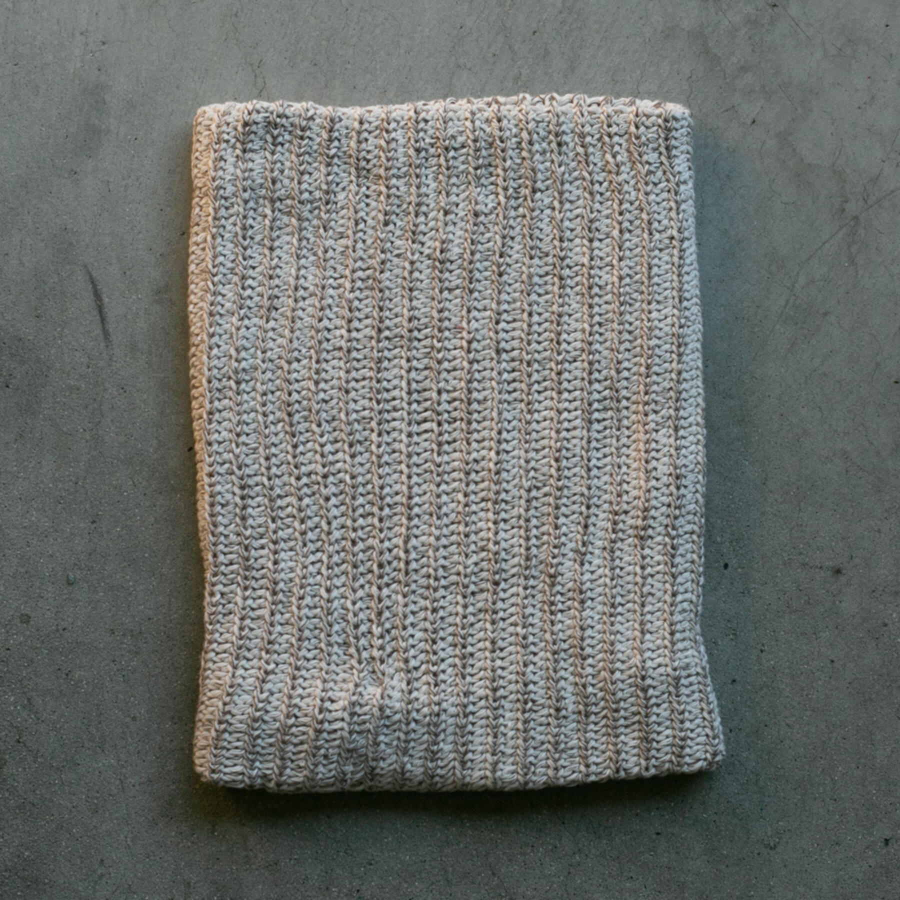 gustin american knit gaiter - creamxwhite