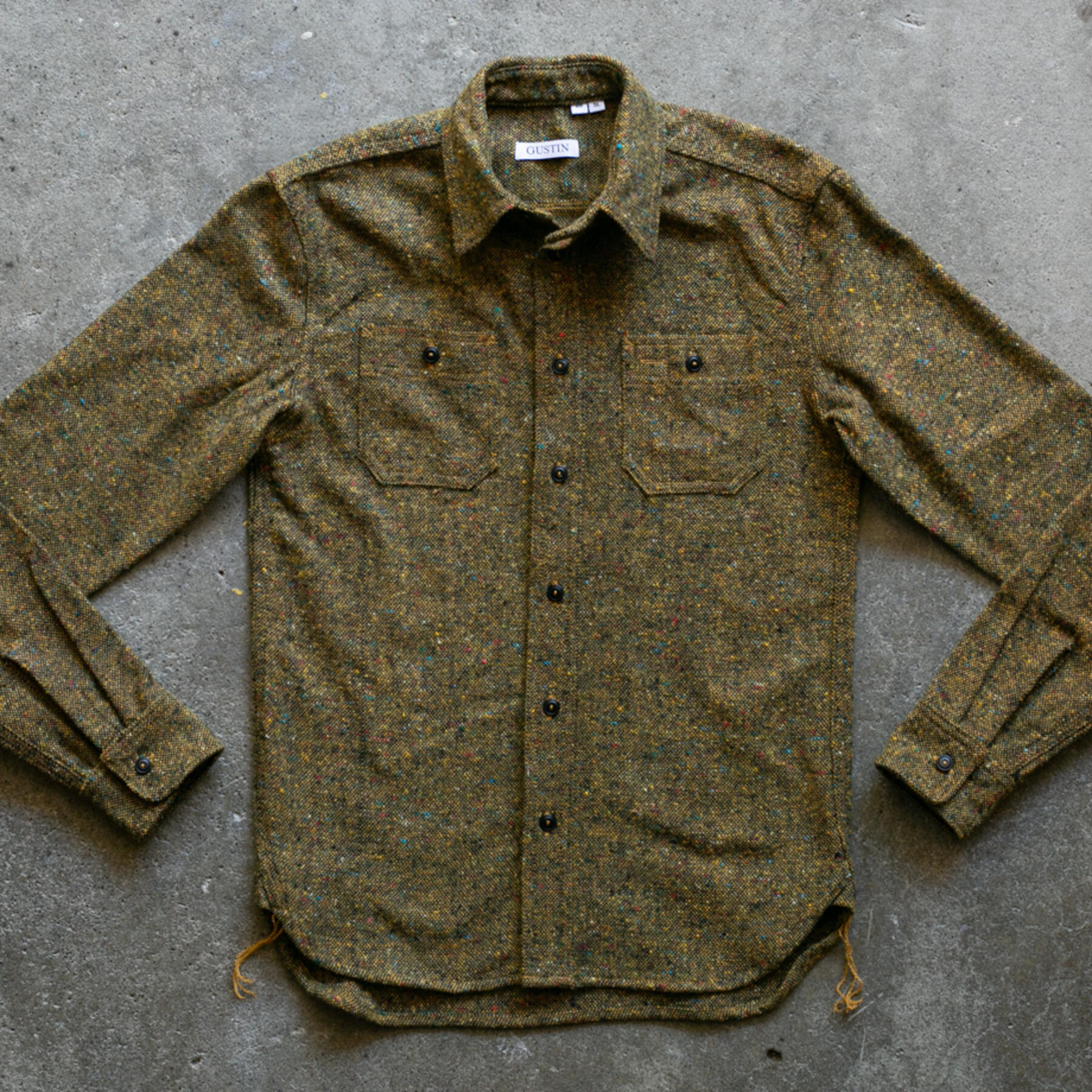 gustin #56 acid rainbow nep workshirt