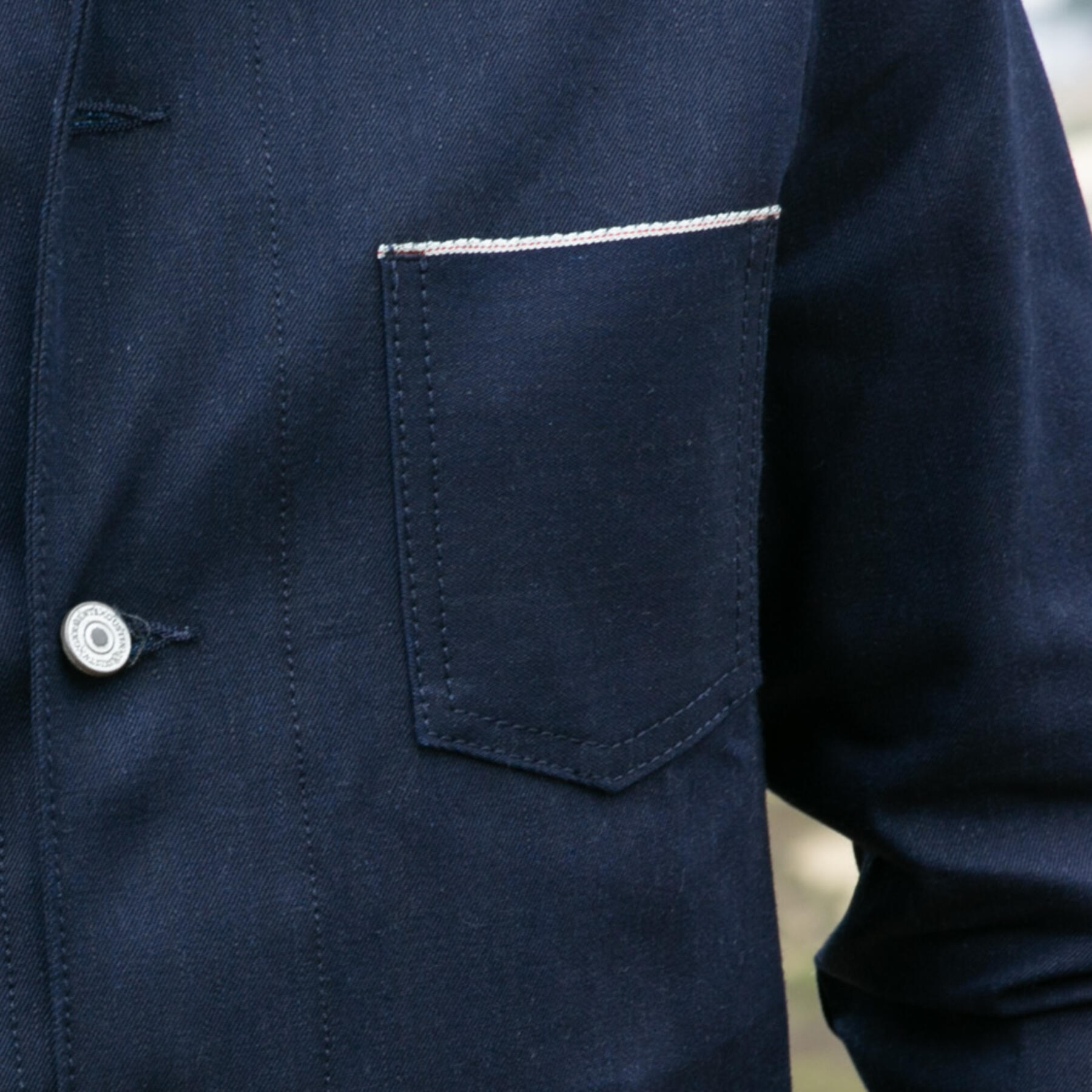 gustin #2 engineer jacket - cone bluexblack