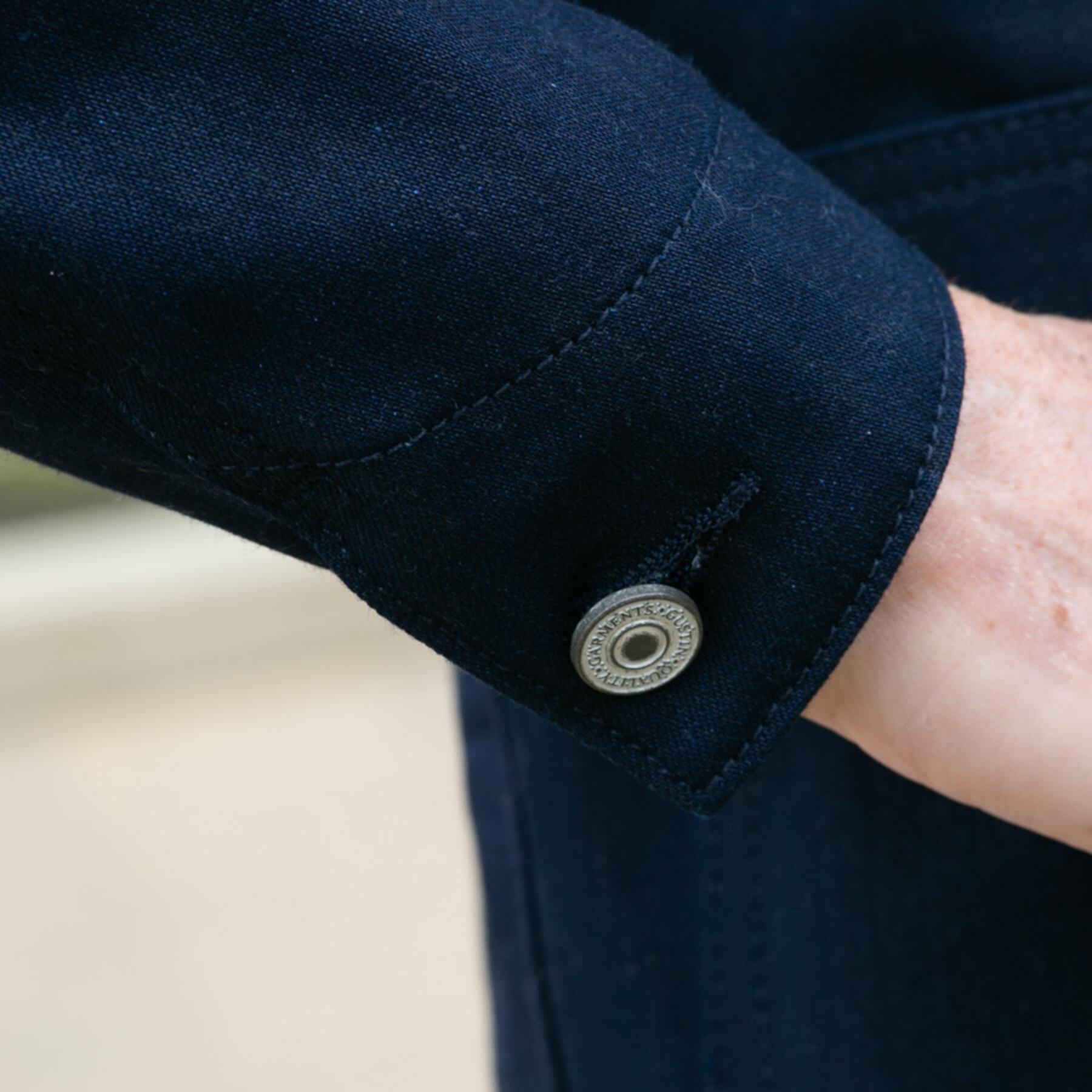 gustin #2 engineer jacket - cone bluexblack