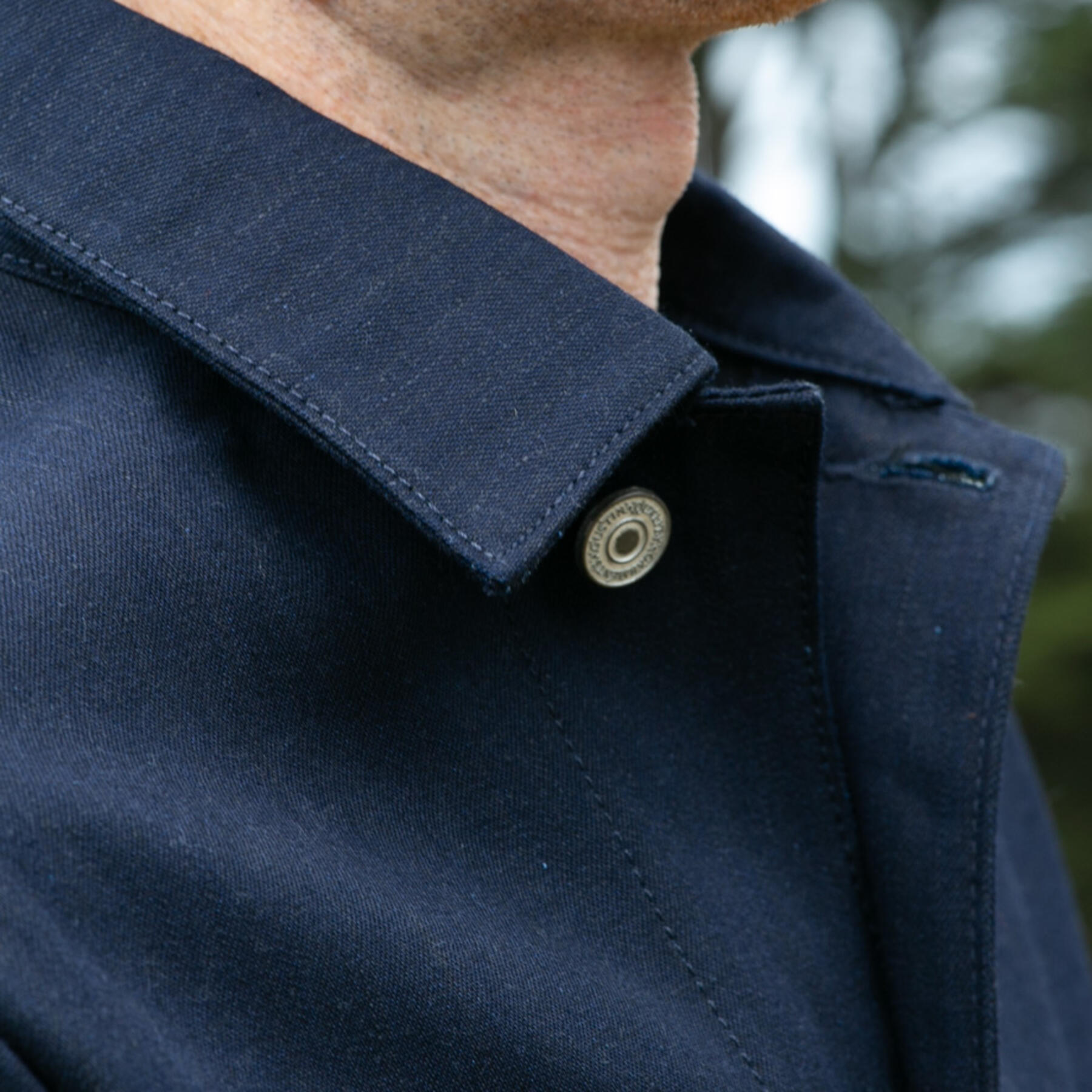gustin #2 engineer jacket - cone bluexblack