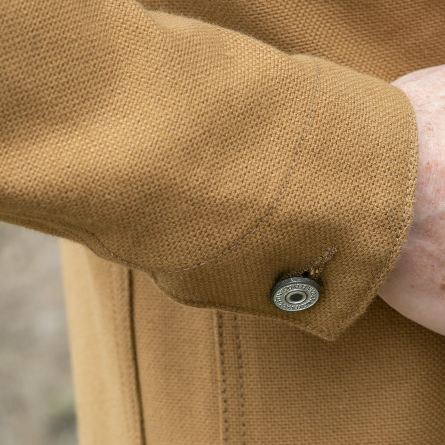 gustin #3 engineer jacket - honey brown selvedge duck