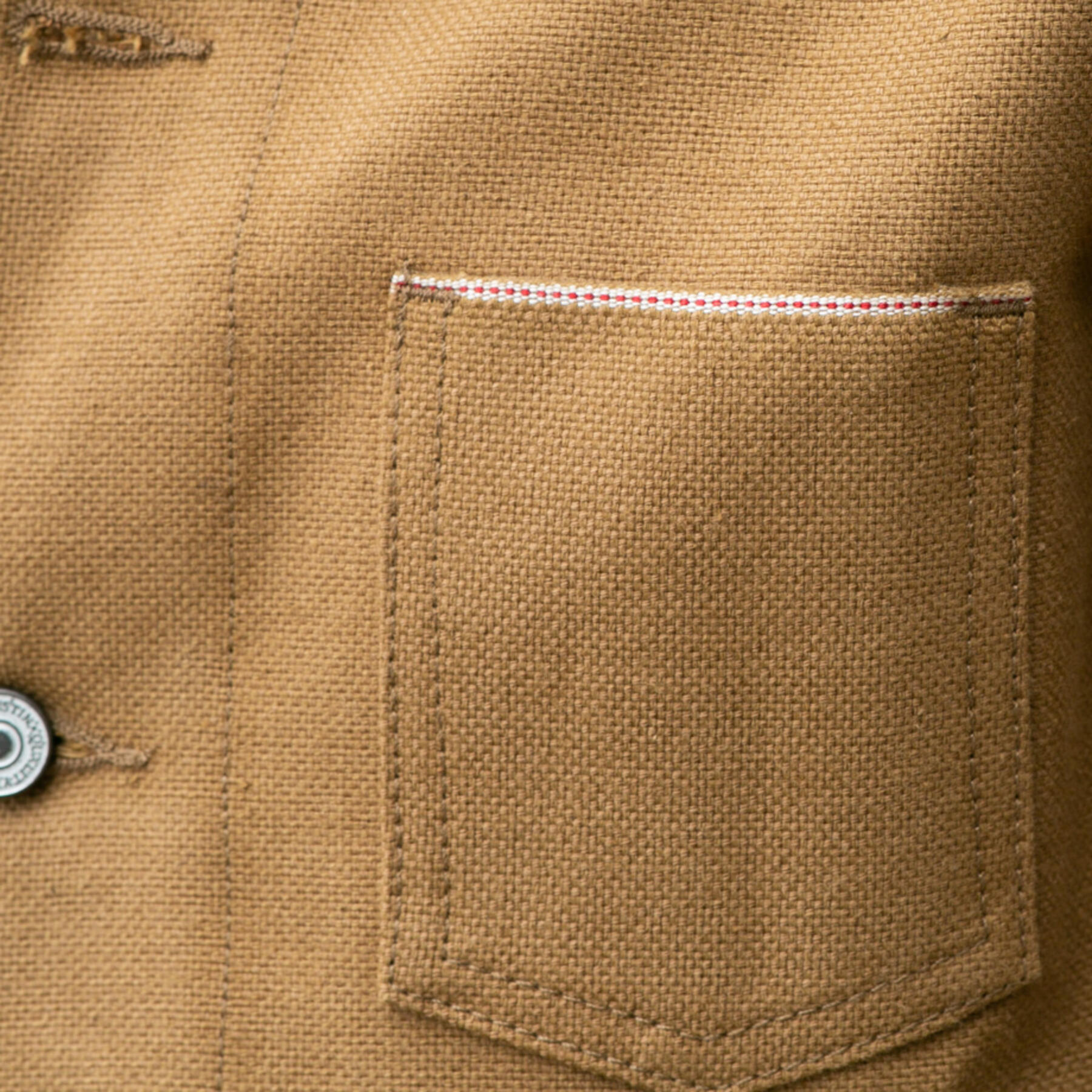 gustin #3 engineer jacket - honey brown selvedge duck