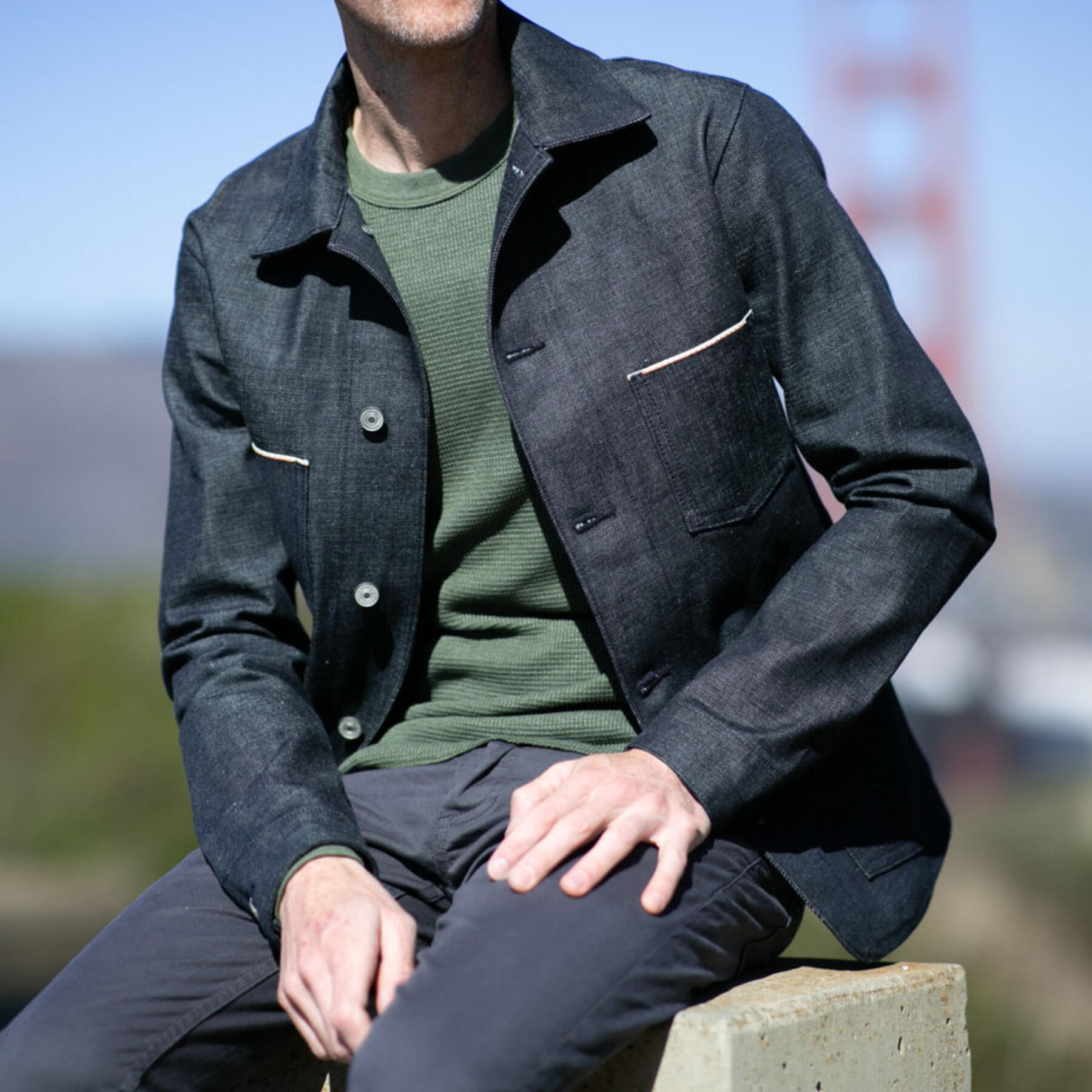 gustin #1 engineer jacket - okayama standard