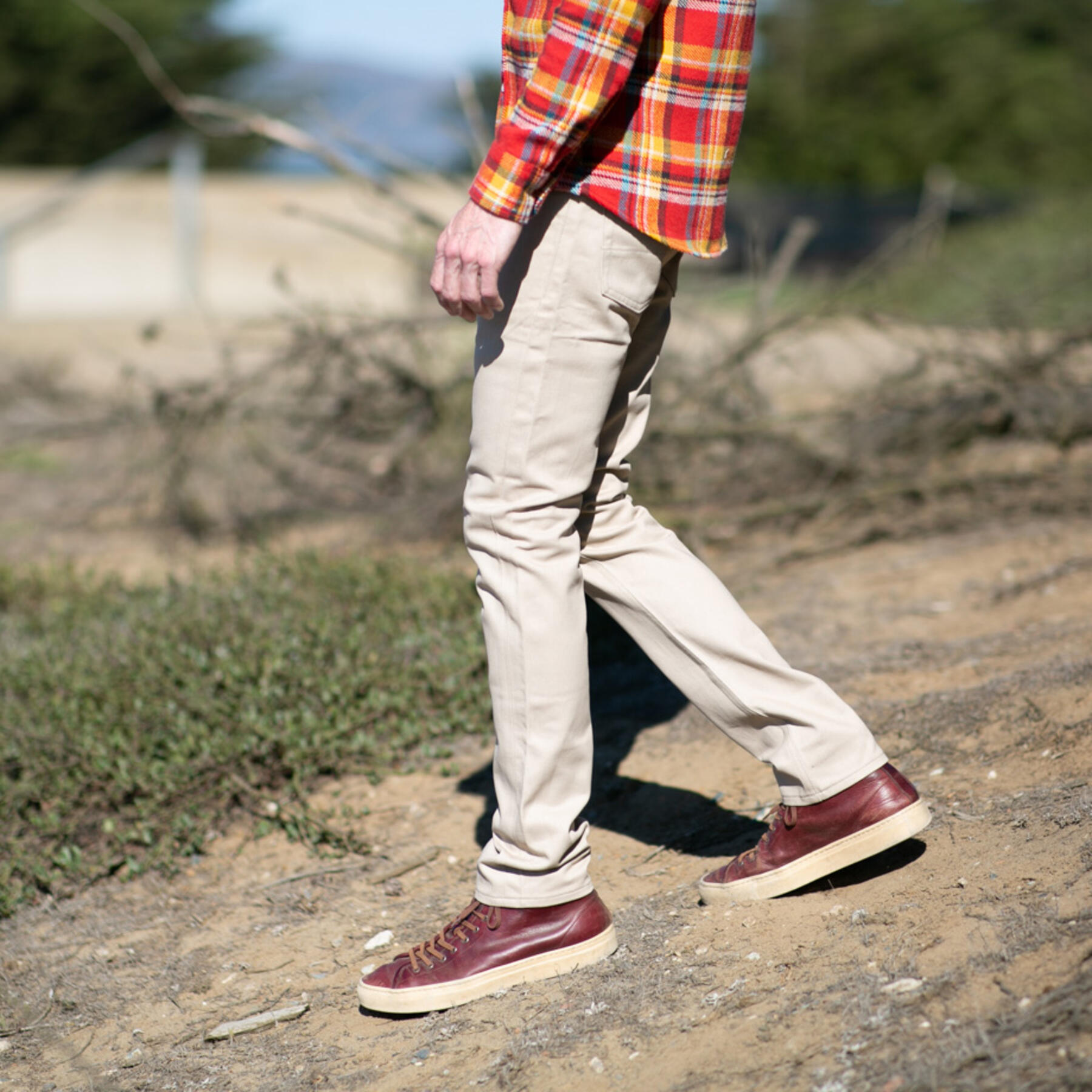 gustin #55 military twill 5 pocket - khaki