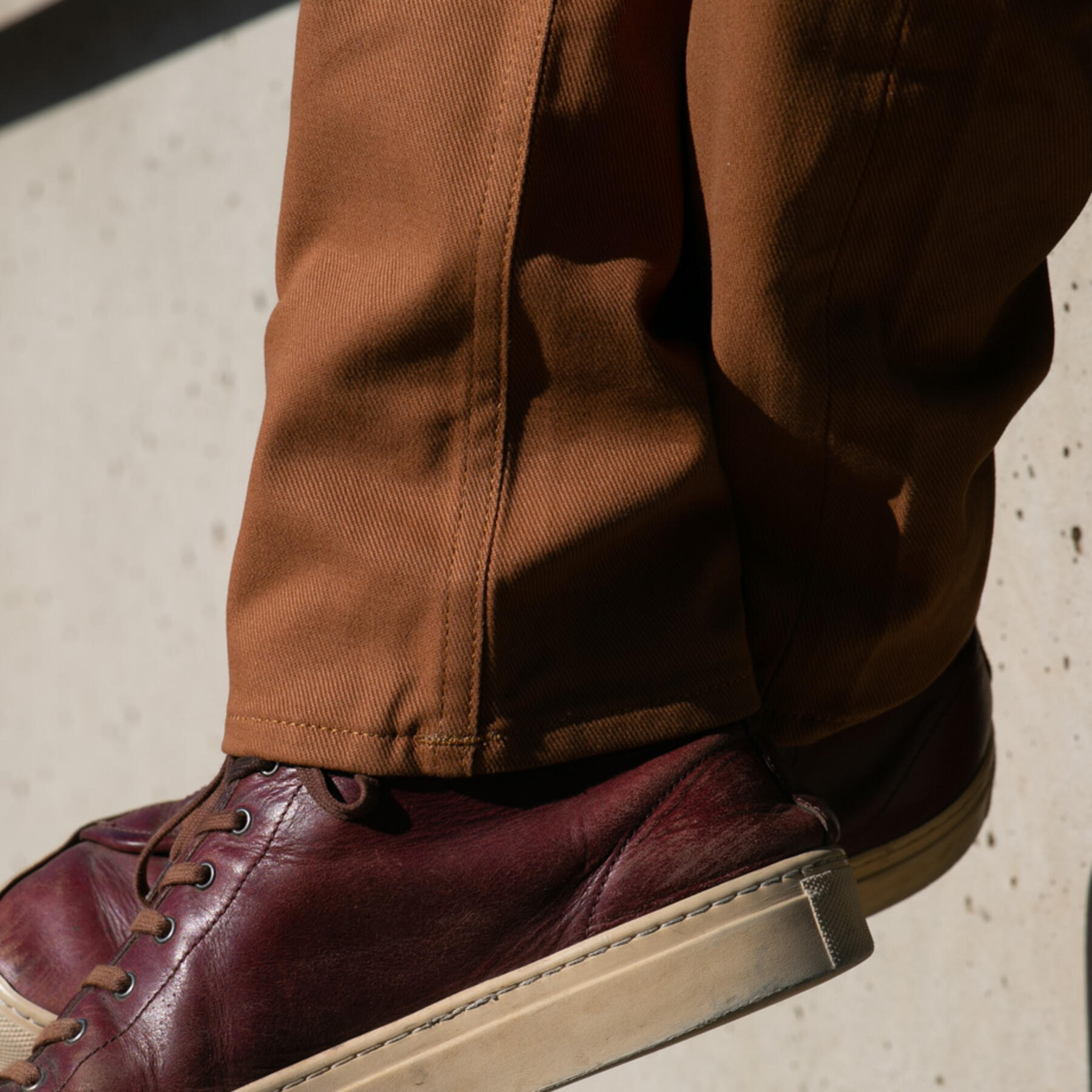 gustin #58 military twill 5 pocket - rust brown