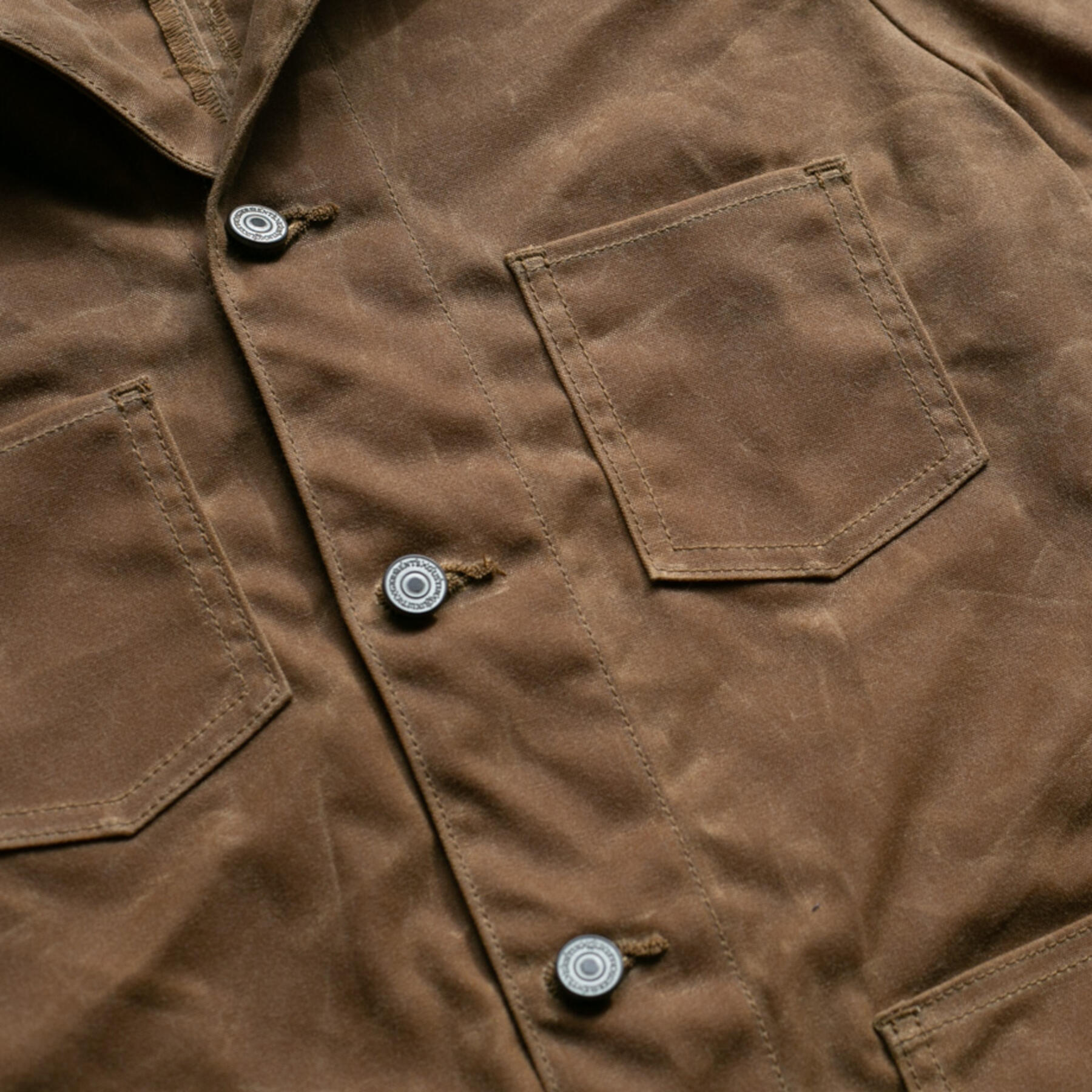 gustin #4 engineer jacket - waxed brown