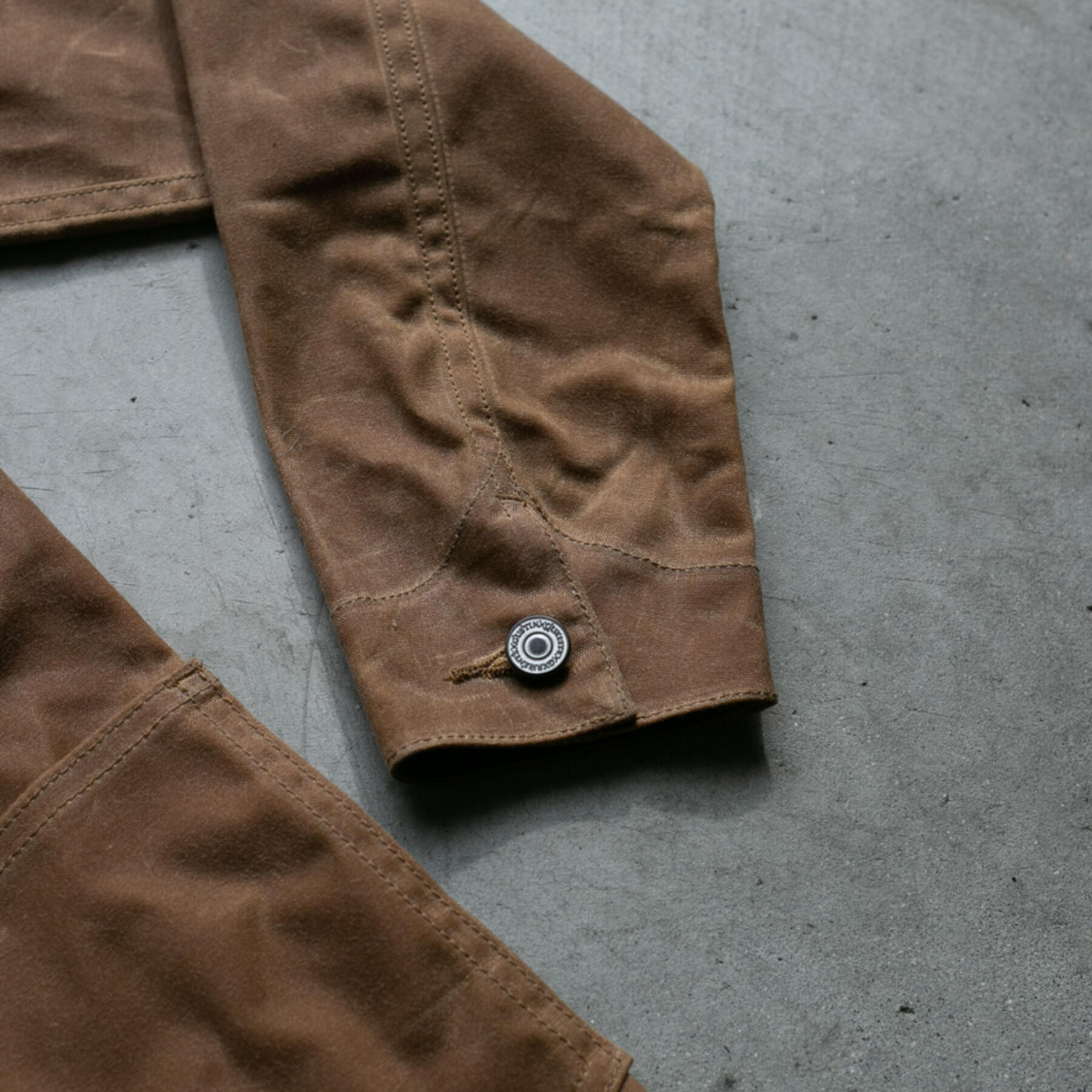 gustin #4 engineer jacket - waxed brown