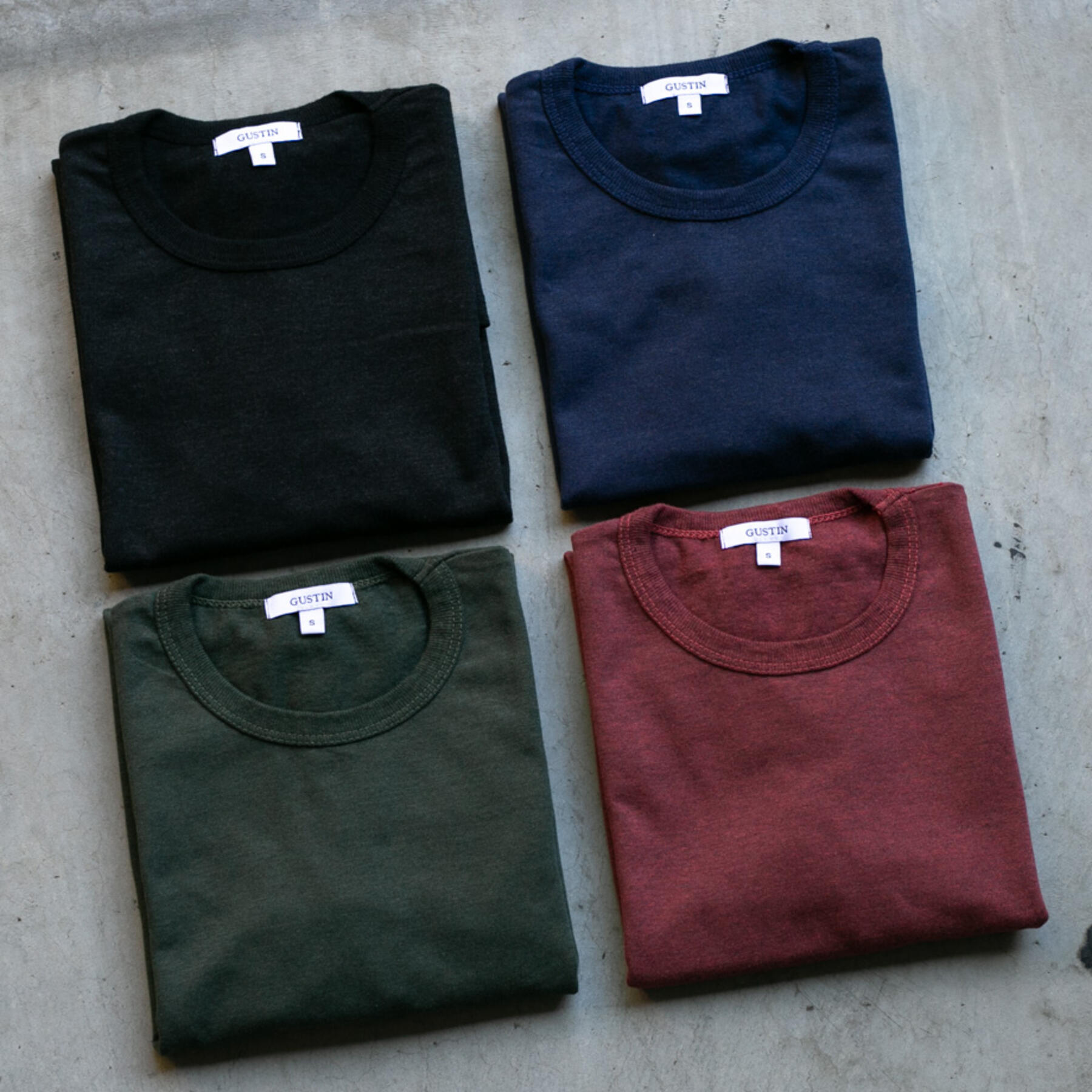 gustin heavyweight heather t-shirt 4 pack