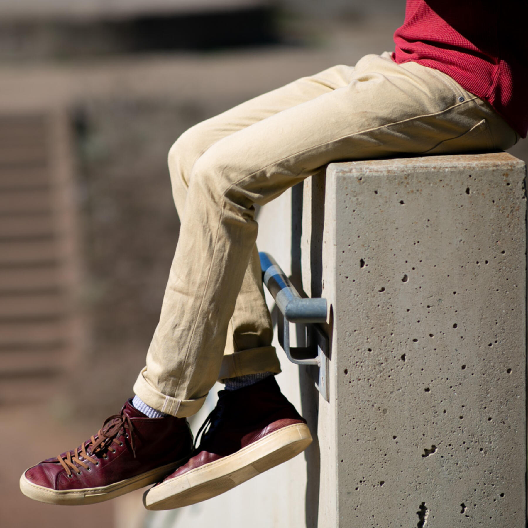 gustin #497 4 way stretch selvedge - brown